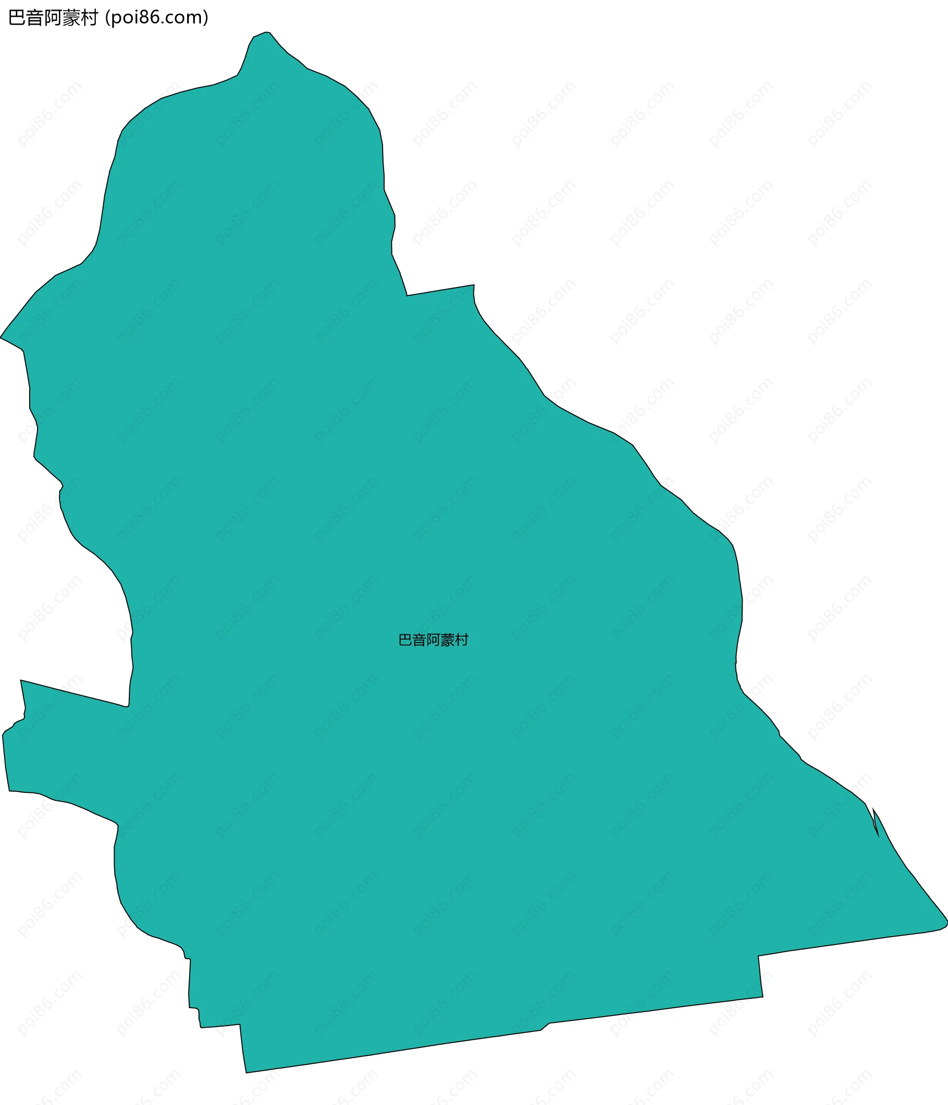 巴音阿蒙村边界地图