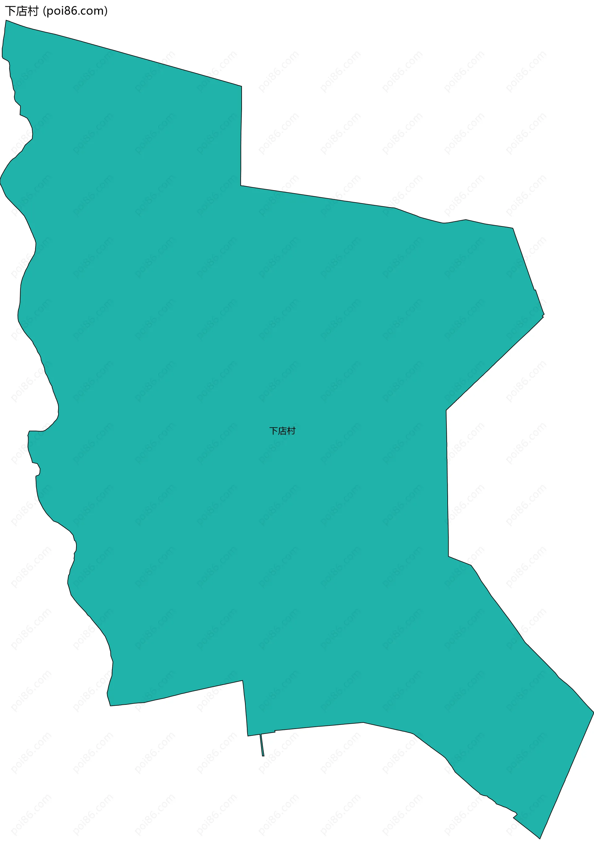 下店村边界地图