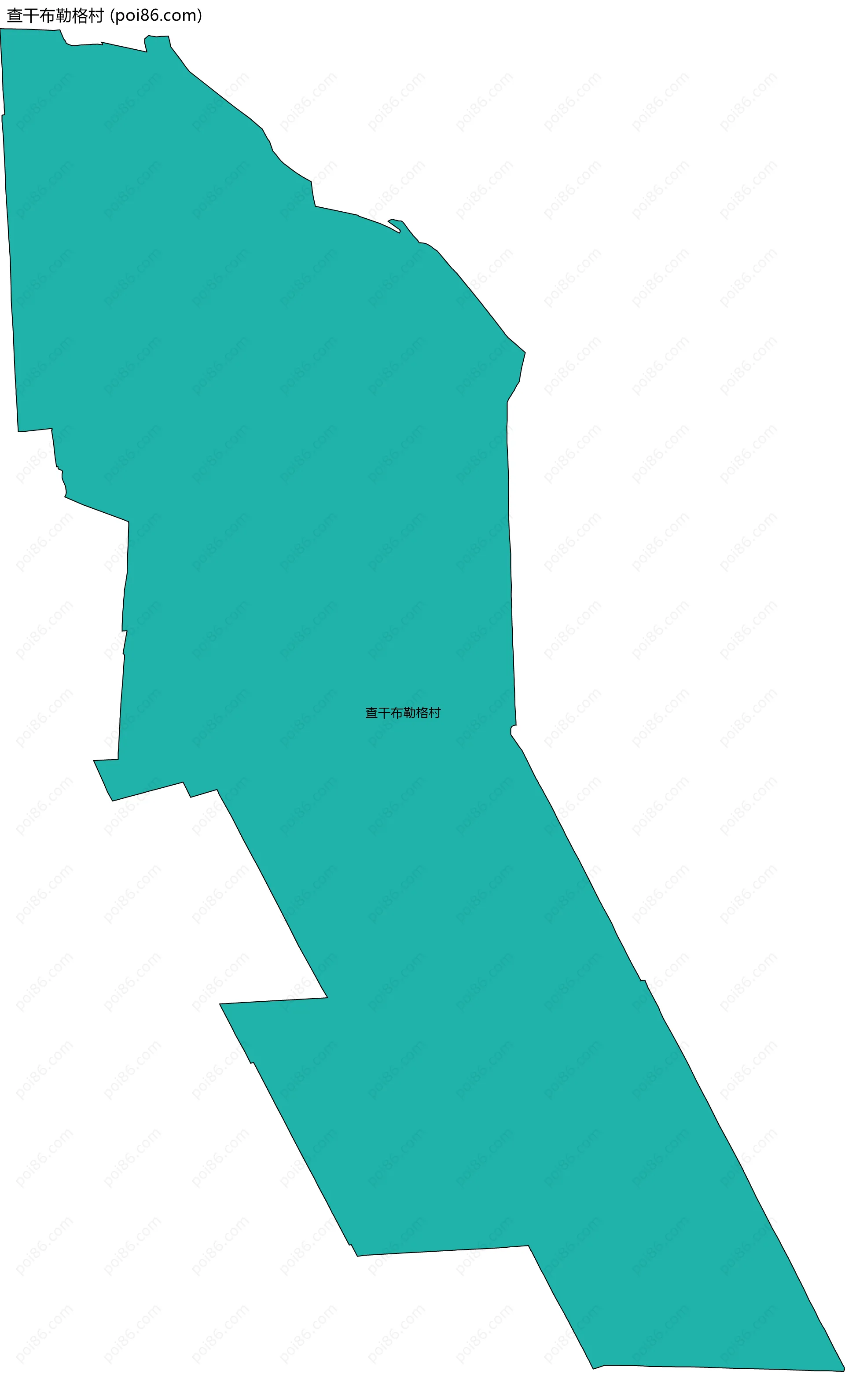 查干布勒格村边界地图