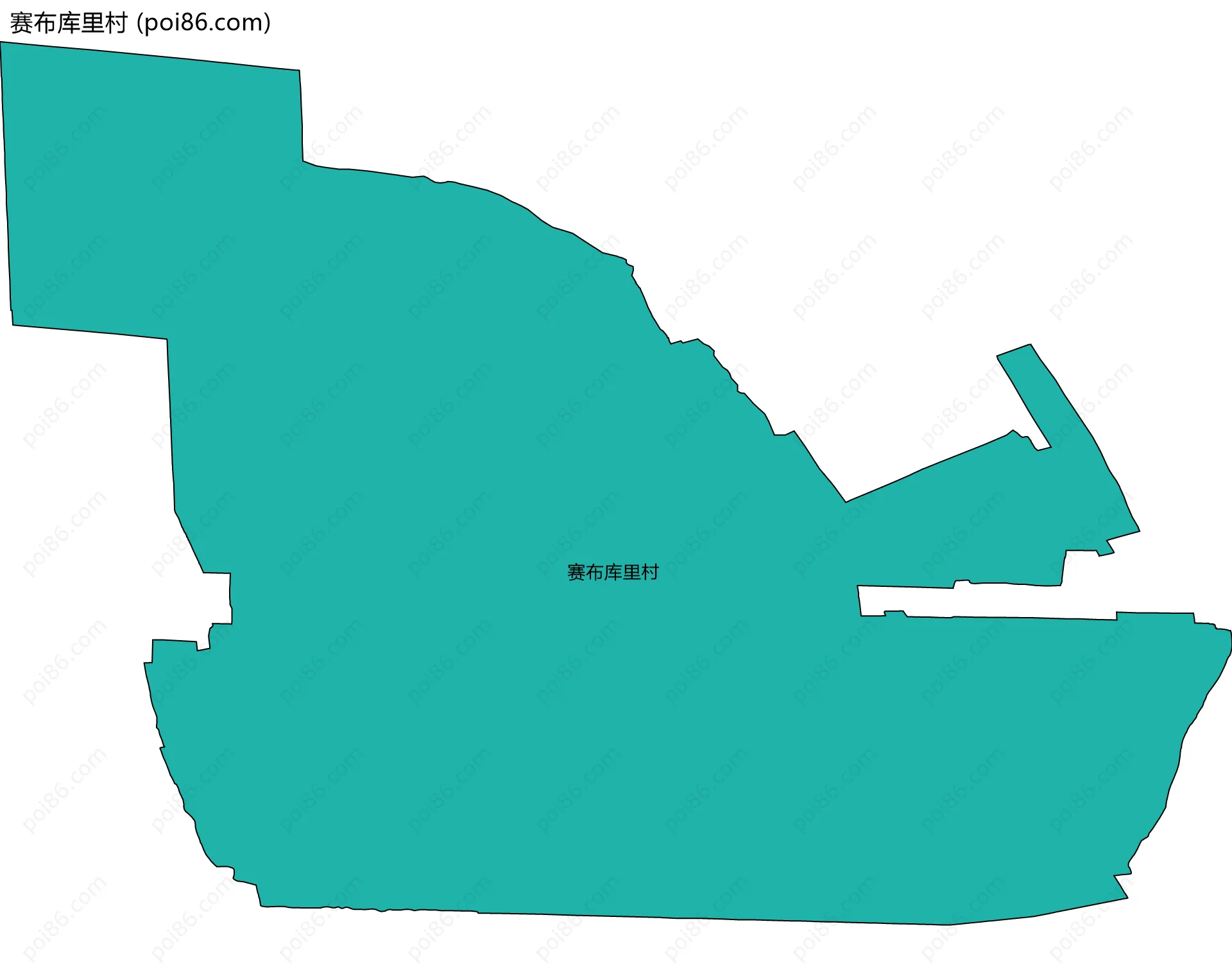 赛布库里村边界地图