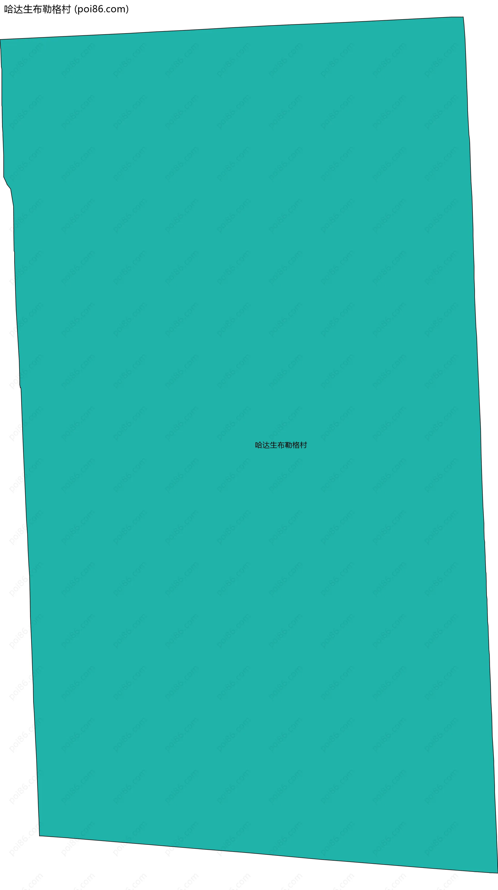 哈达生布勒格村边界地图