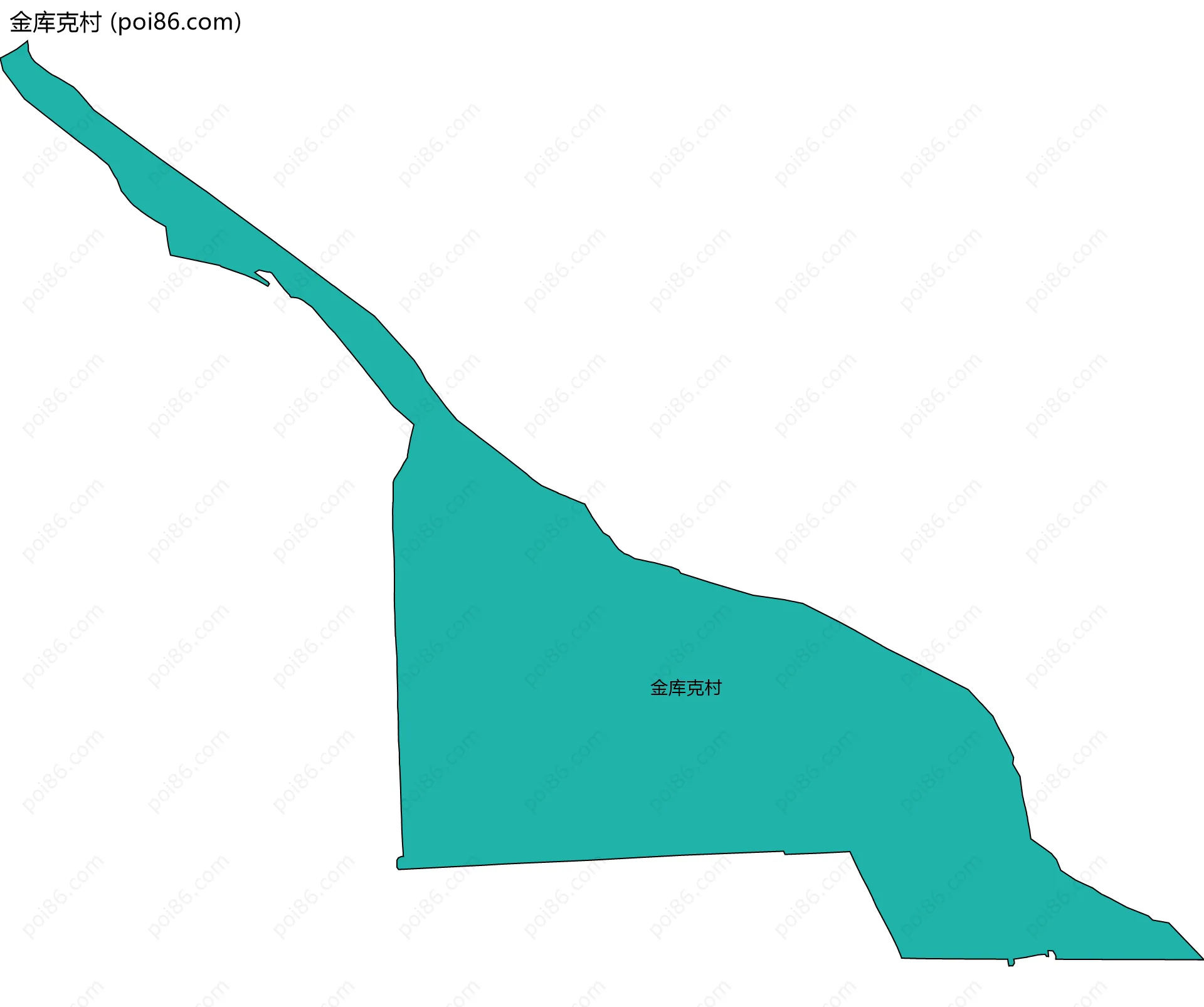 金库克村边界地图