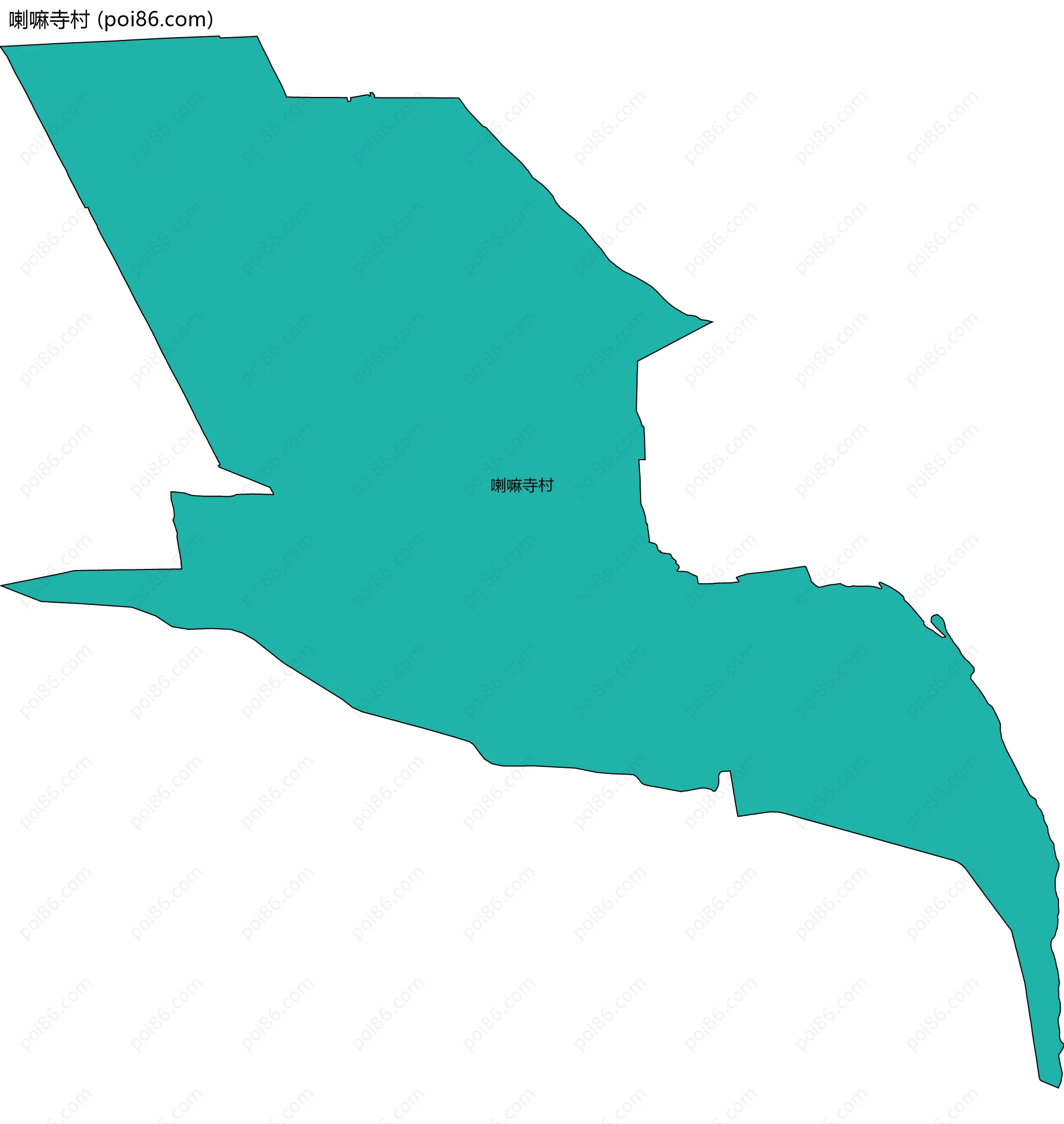 喇嘛寺村边界地图