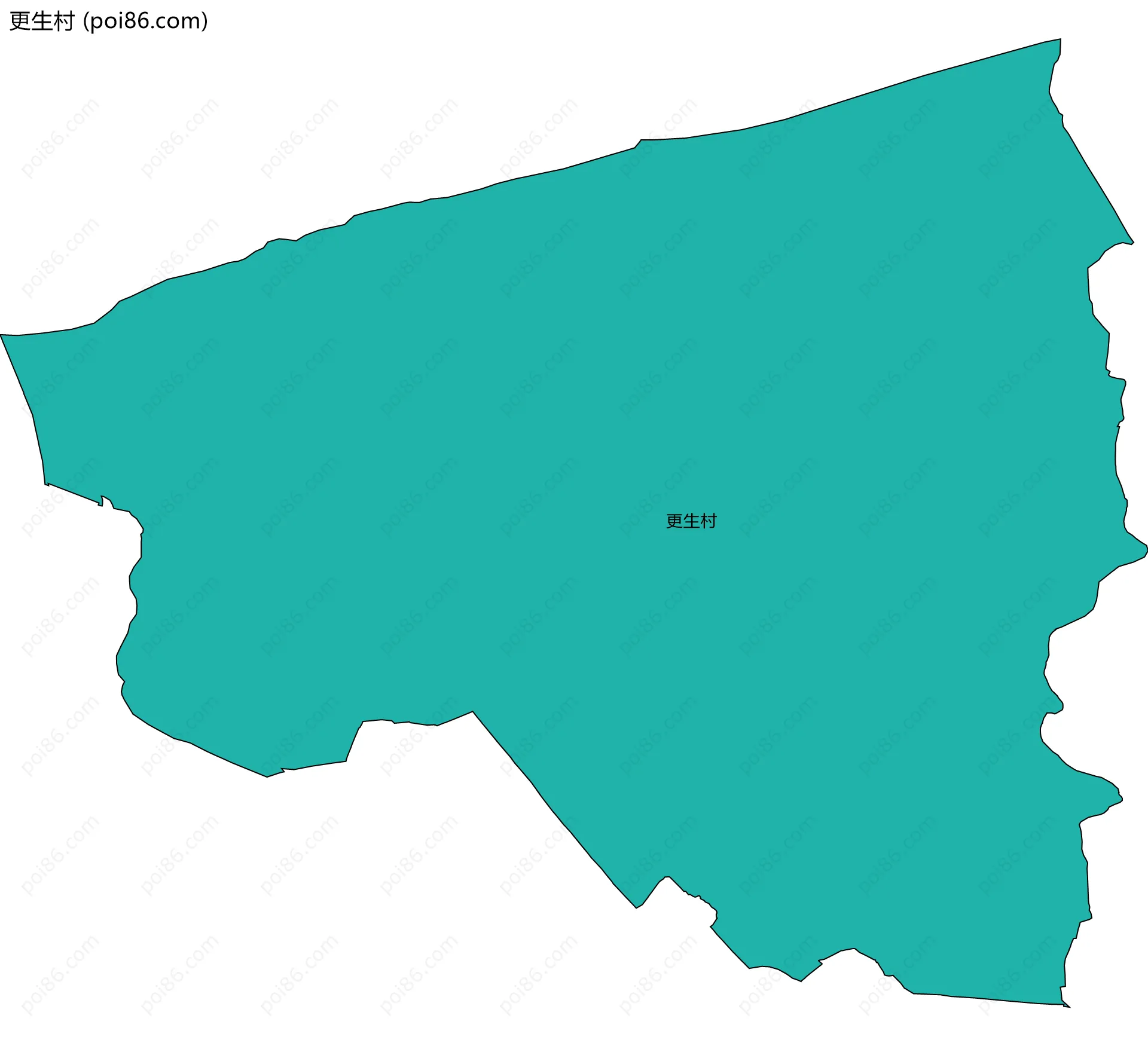 更生村边界地图