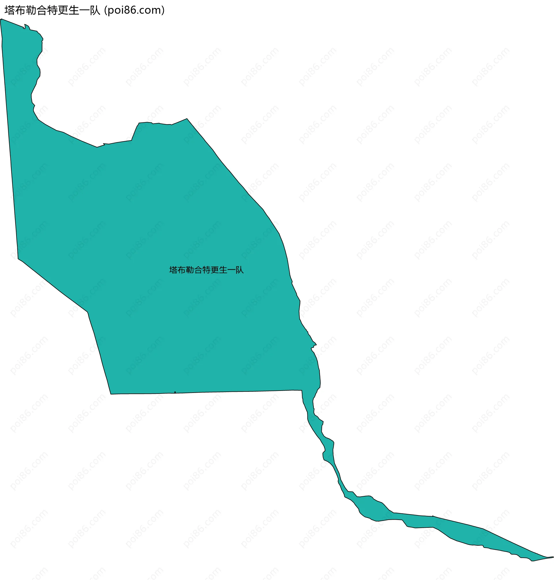 塔布勒合特更生一队边界地图