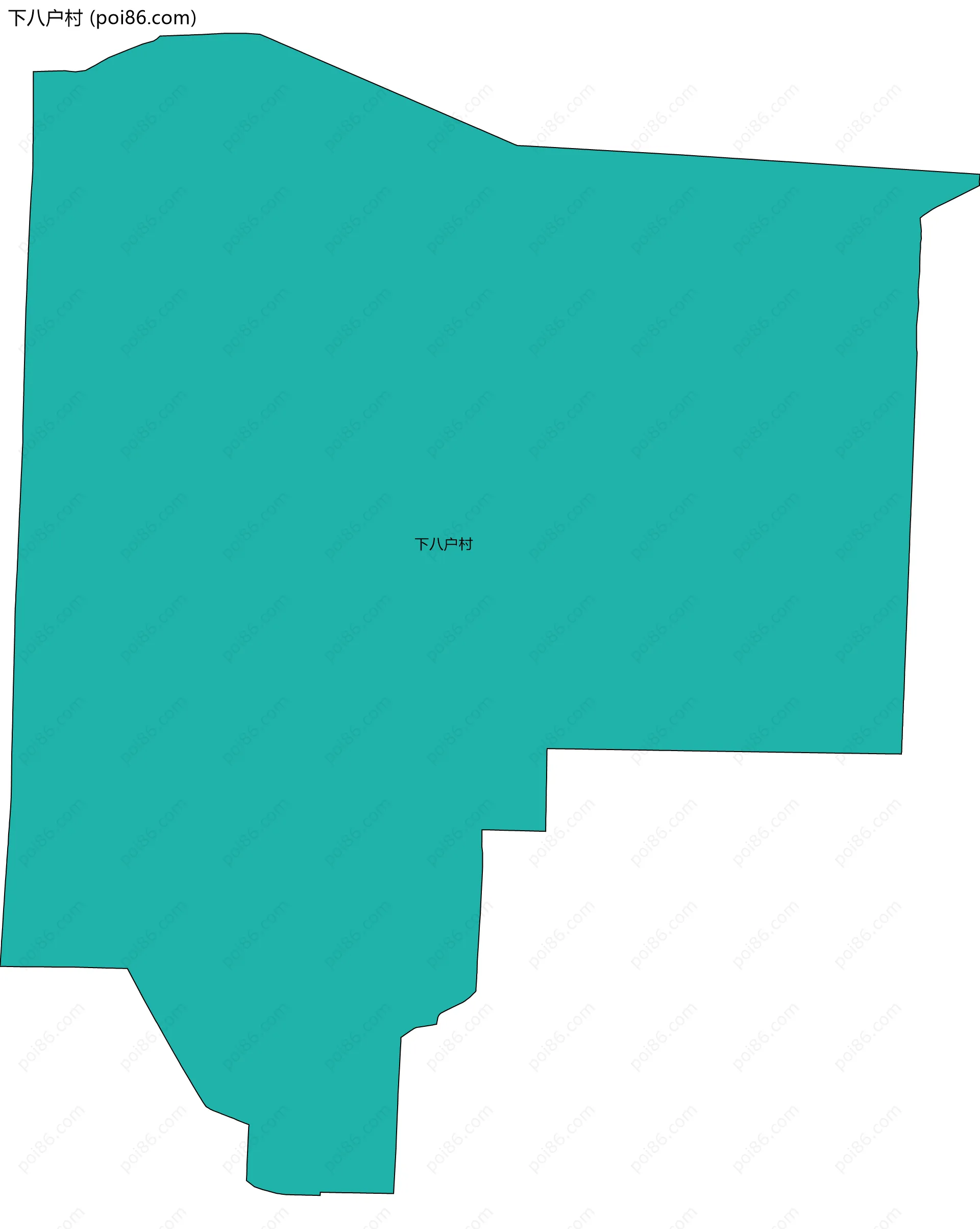 下八户村边界地图