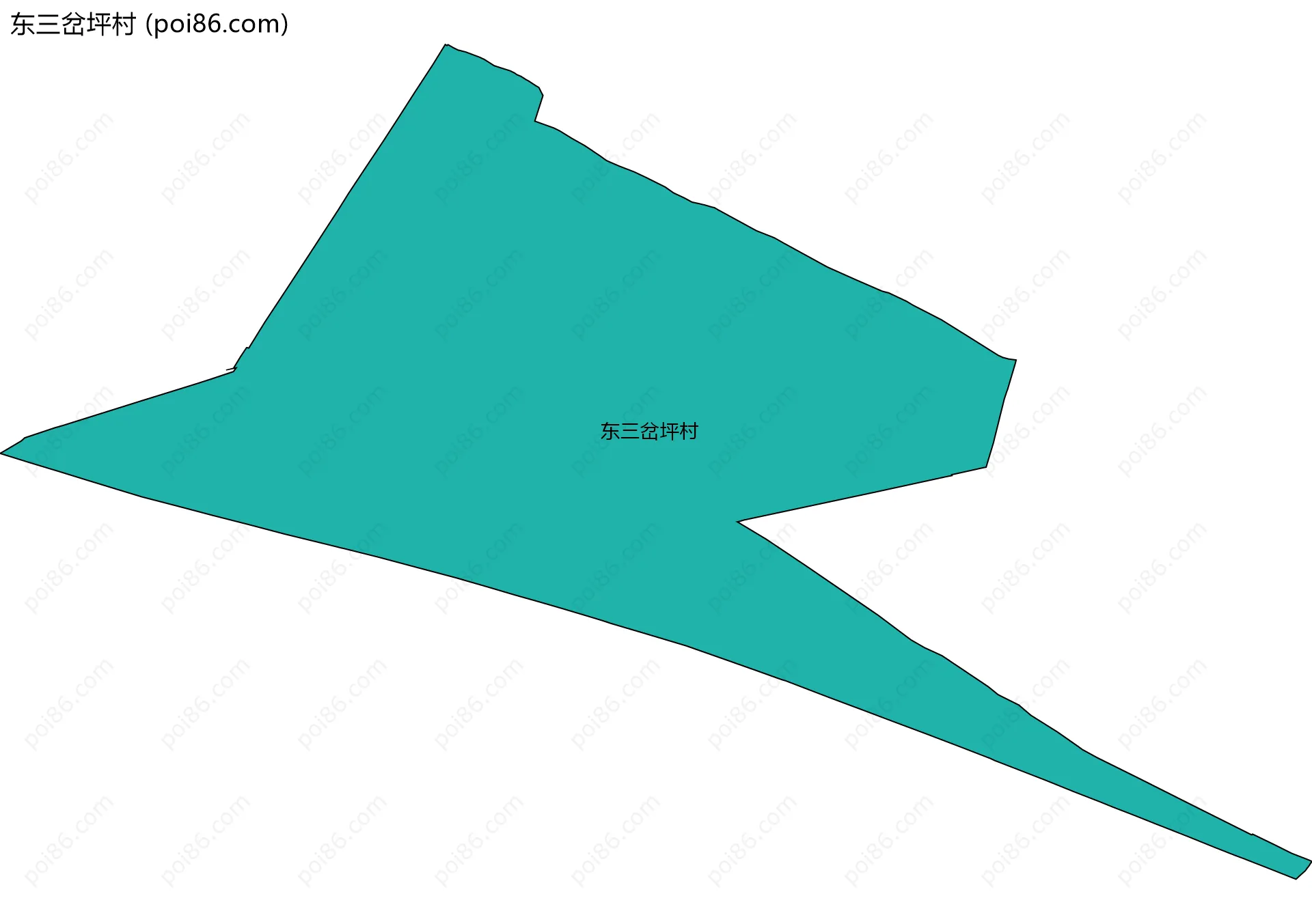 东三岔坪村边界地图