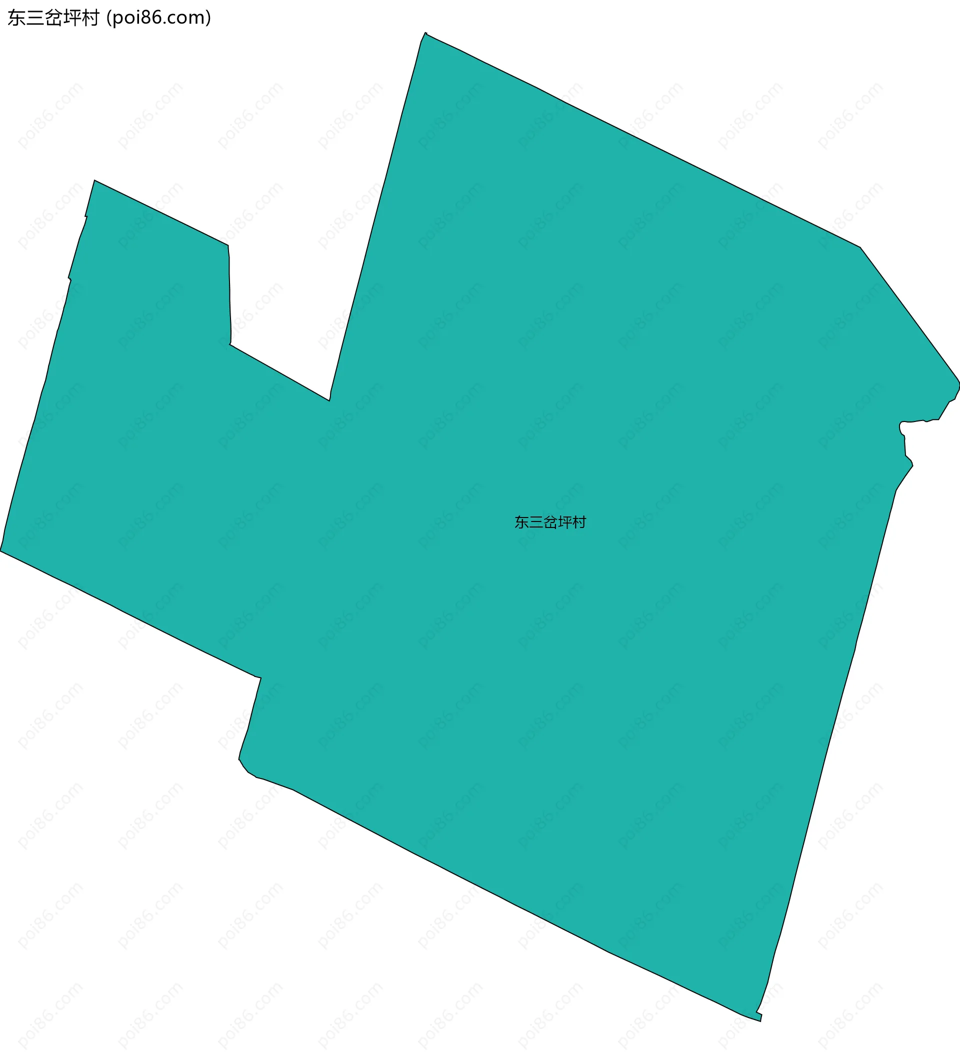 东三岔坪村边界地图