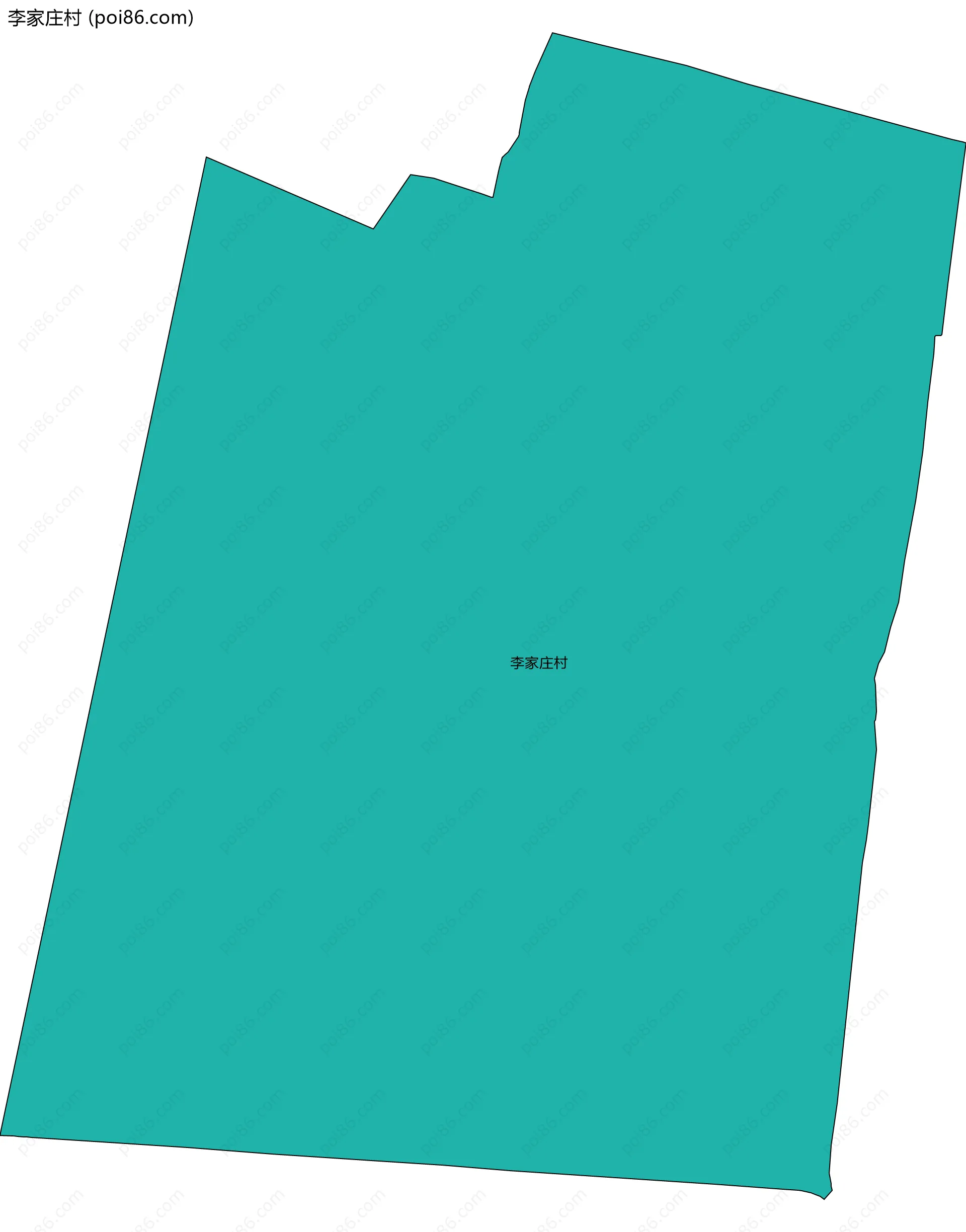 李家庄村边界地图