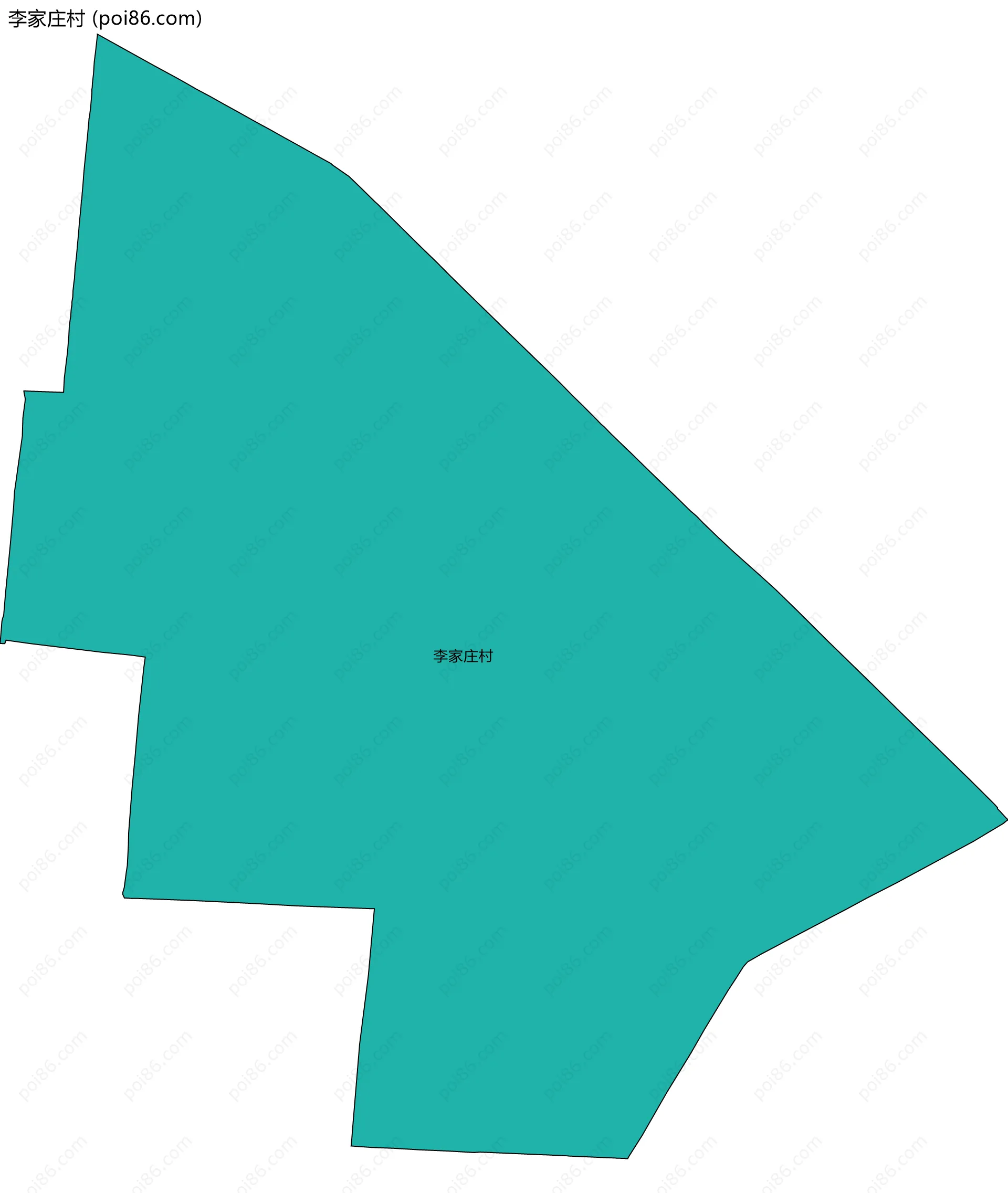 李家庄村边界地图