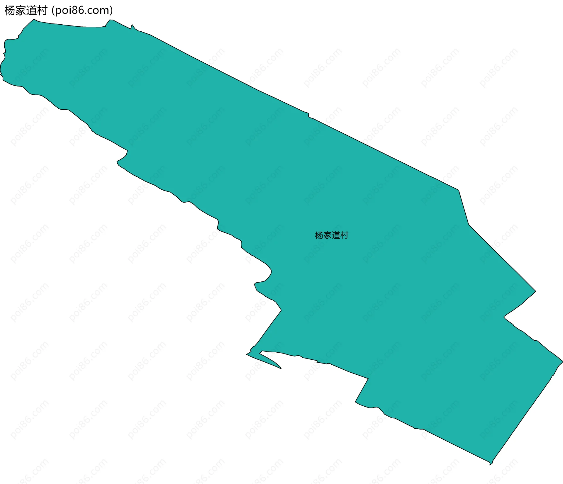 杨家道村边界地图