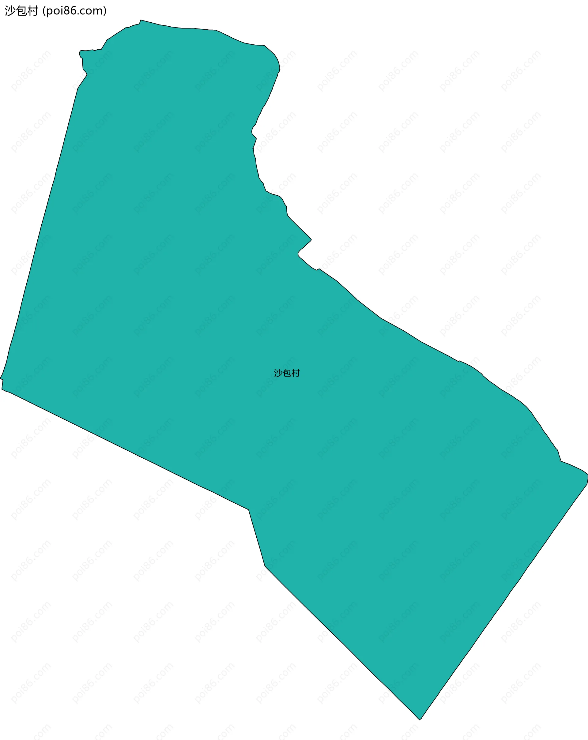 沙包村边界地图