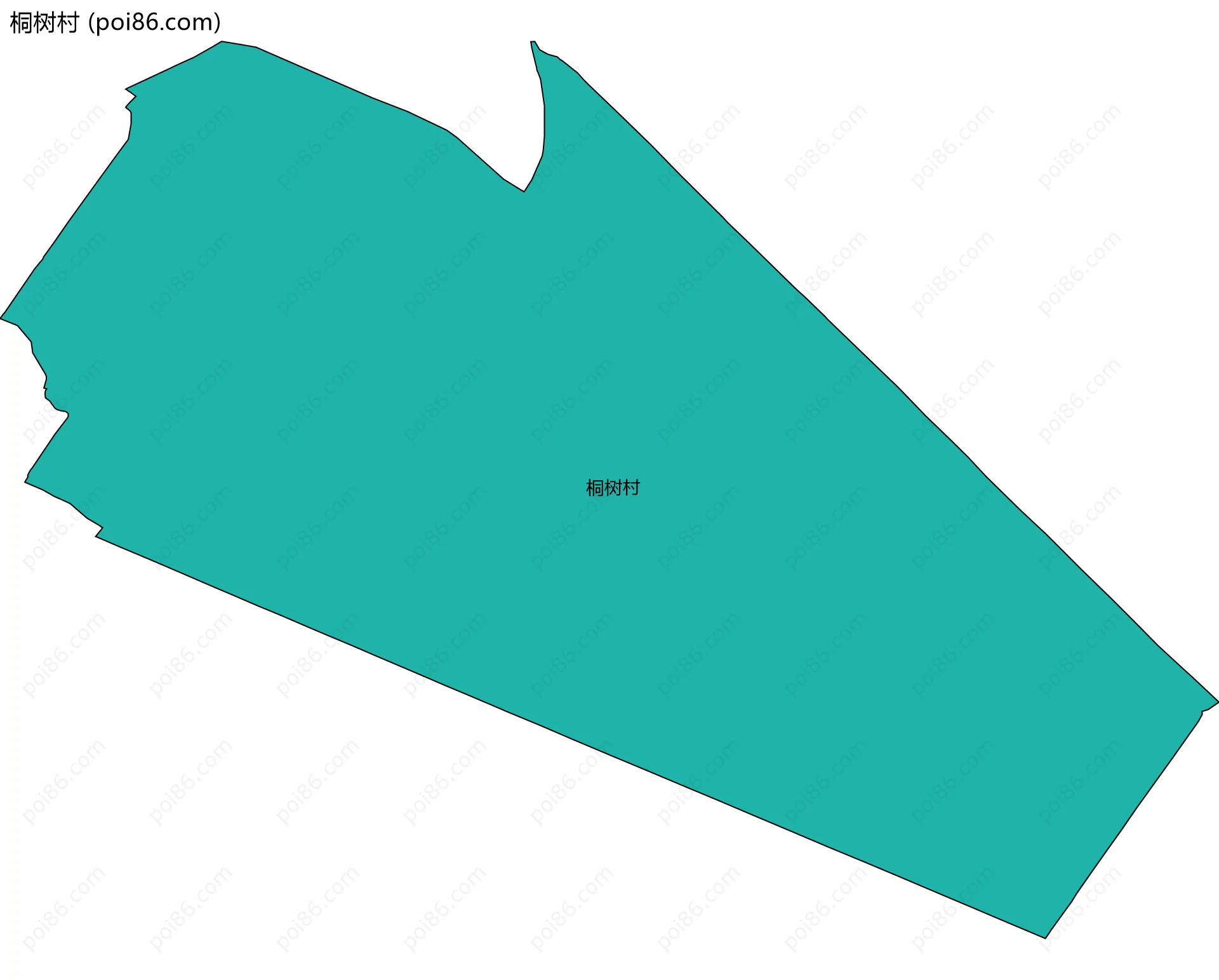 桐树村边界地图