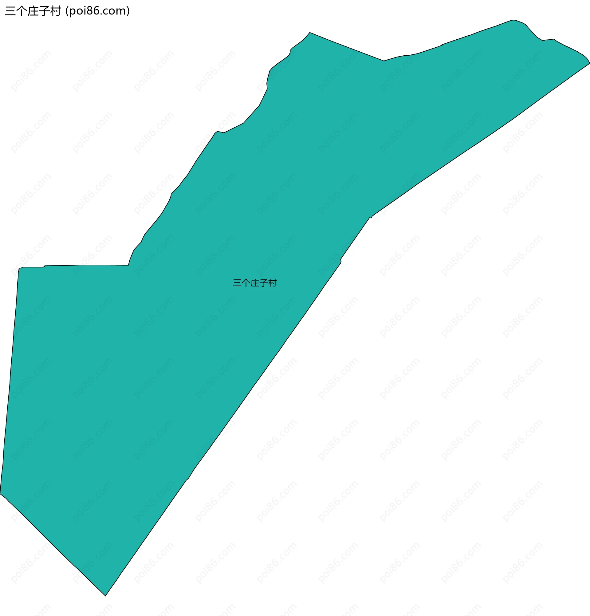 三个庄子村边界地图