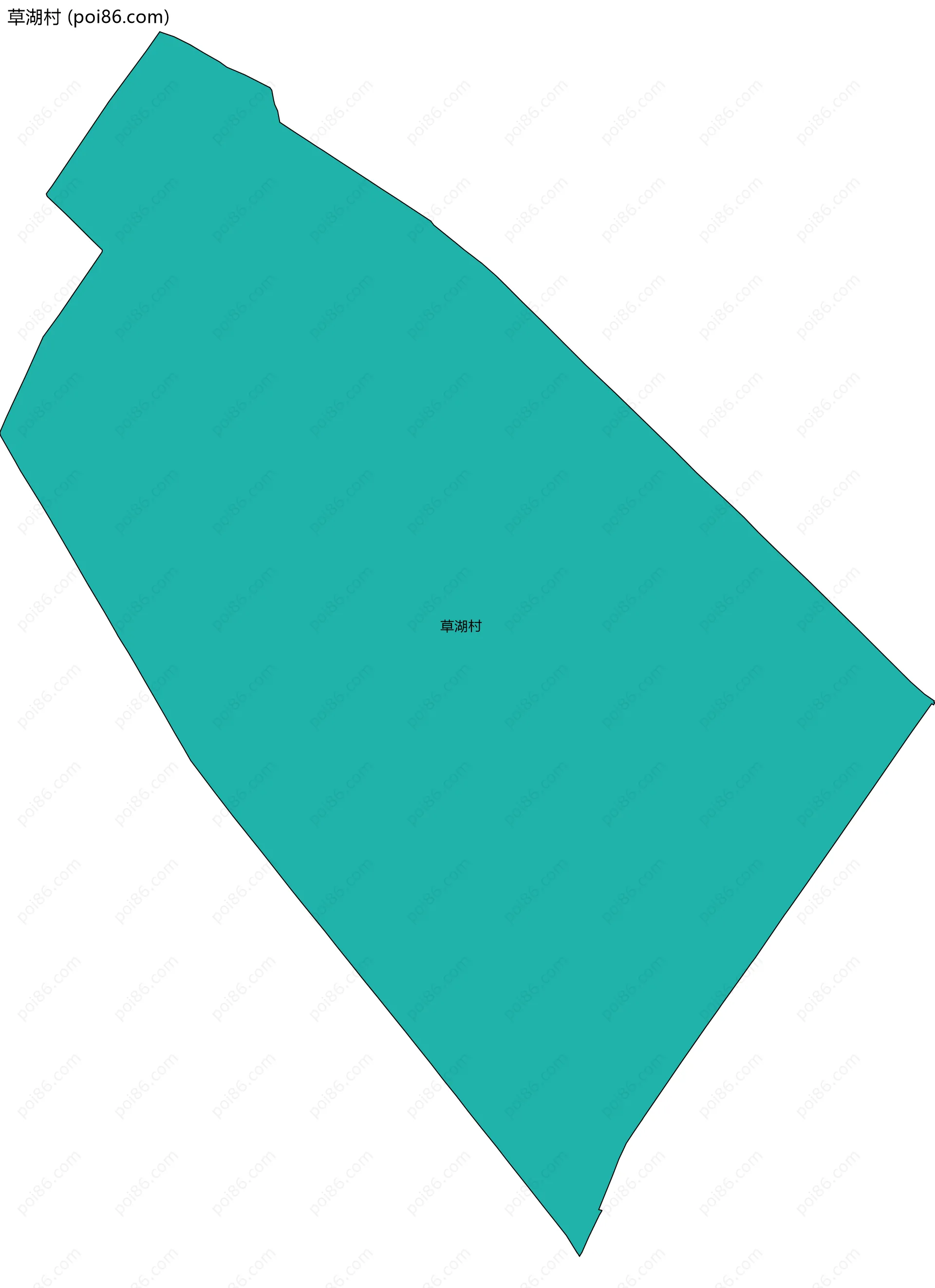 草湖村边界地图