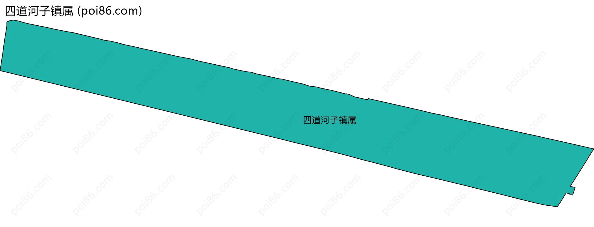 四道河子镇属边界地图