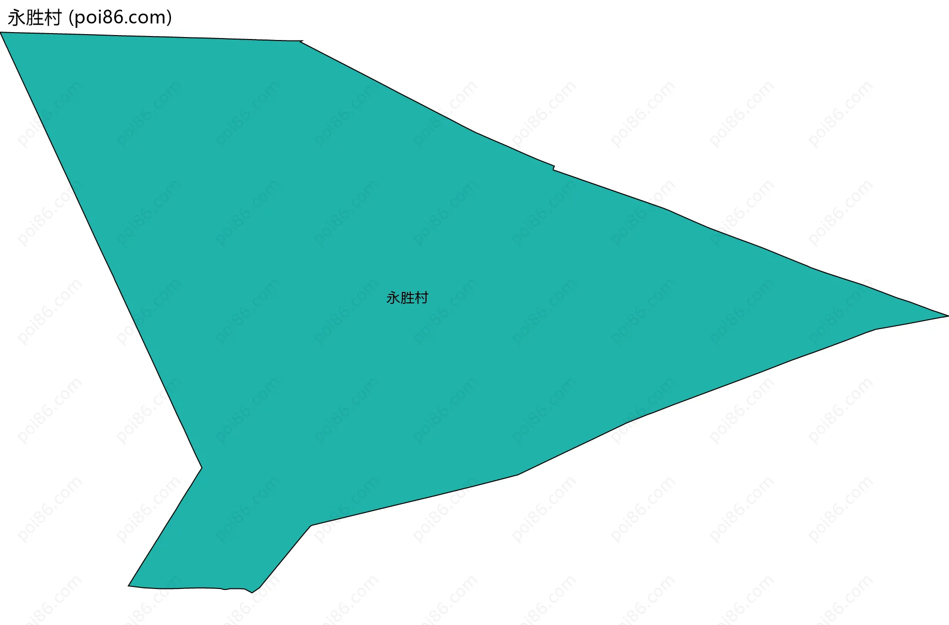 永胜村边界地图