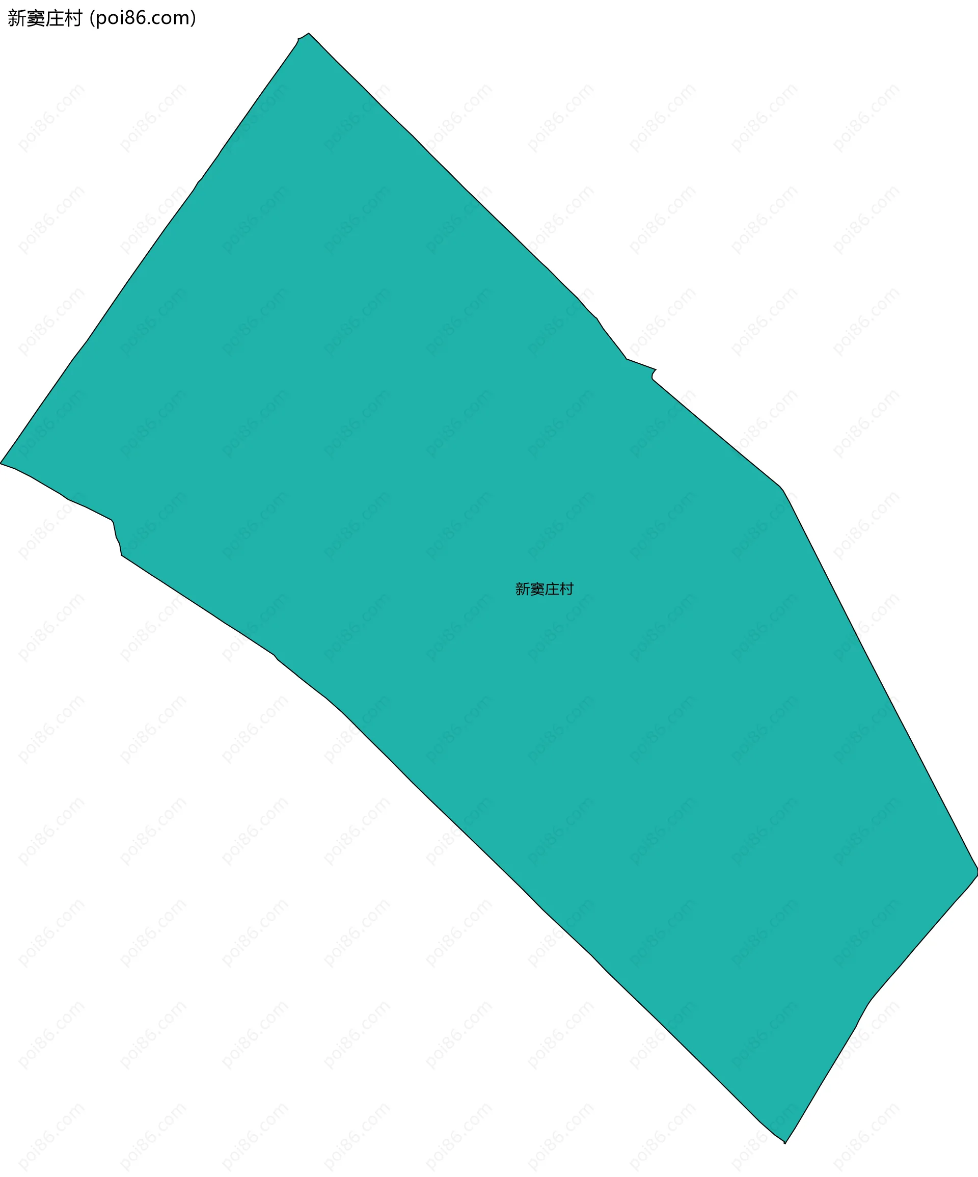 新窦庄村边界地图