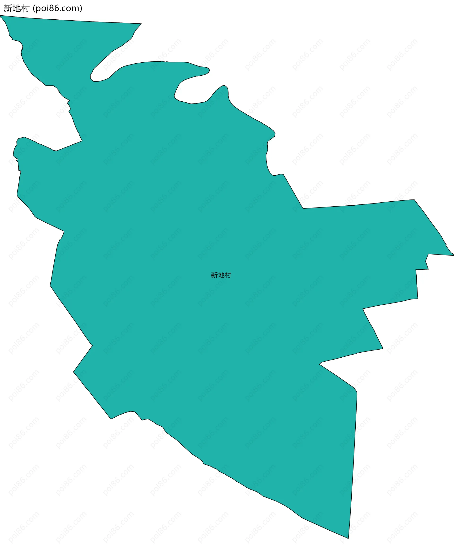 新地村边界地图
