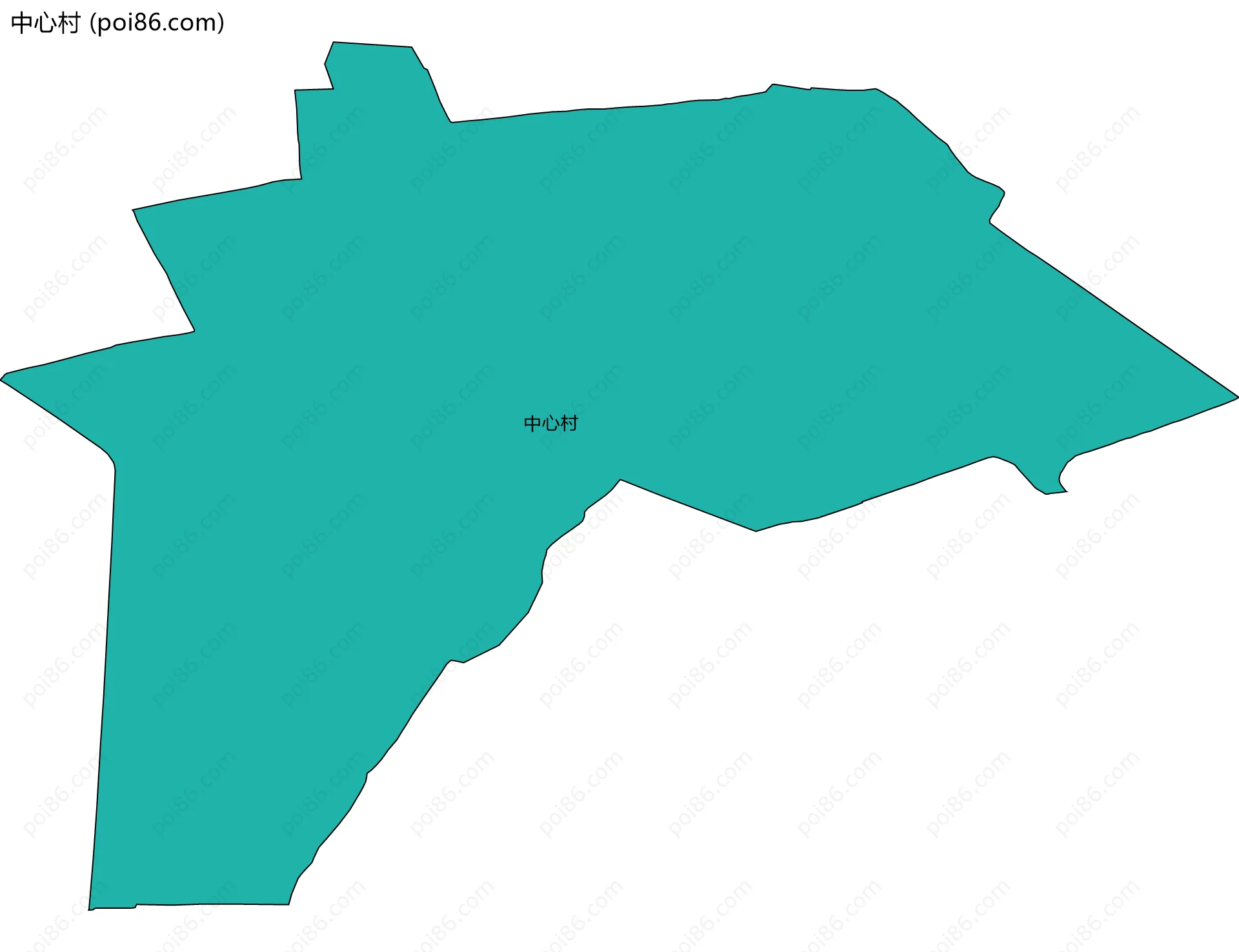 中心村边界地图