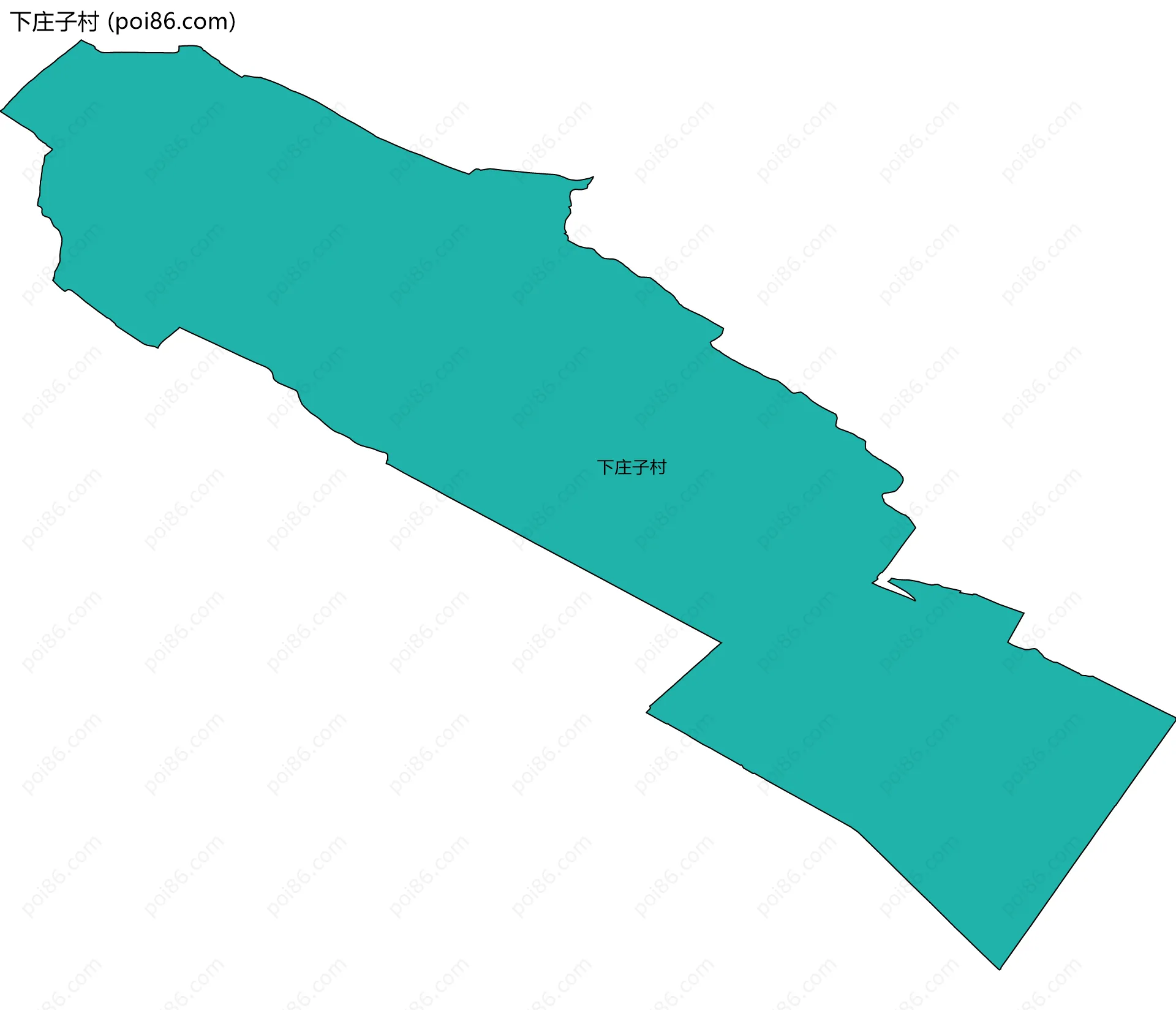 下庄子村边界地图