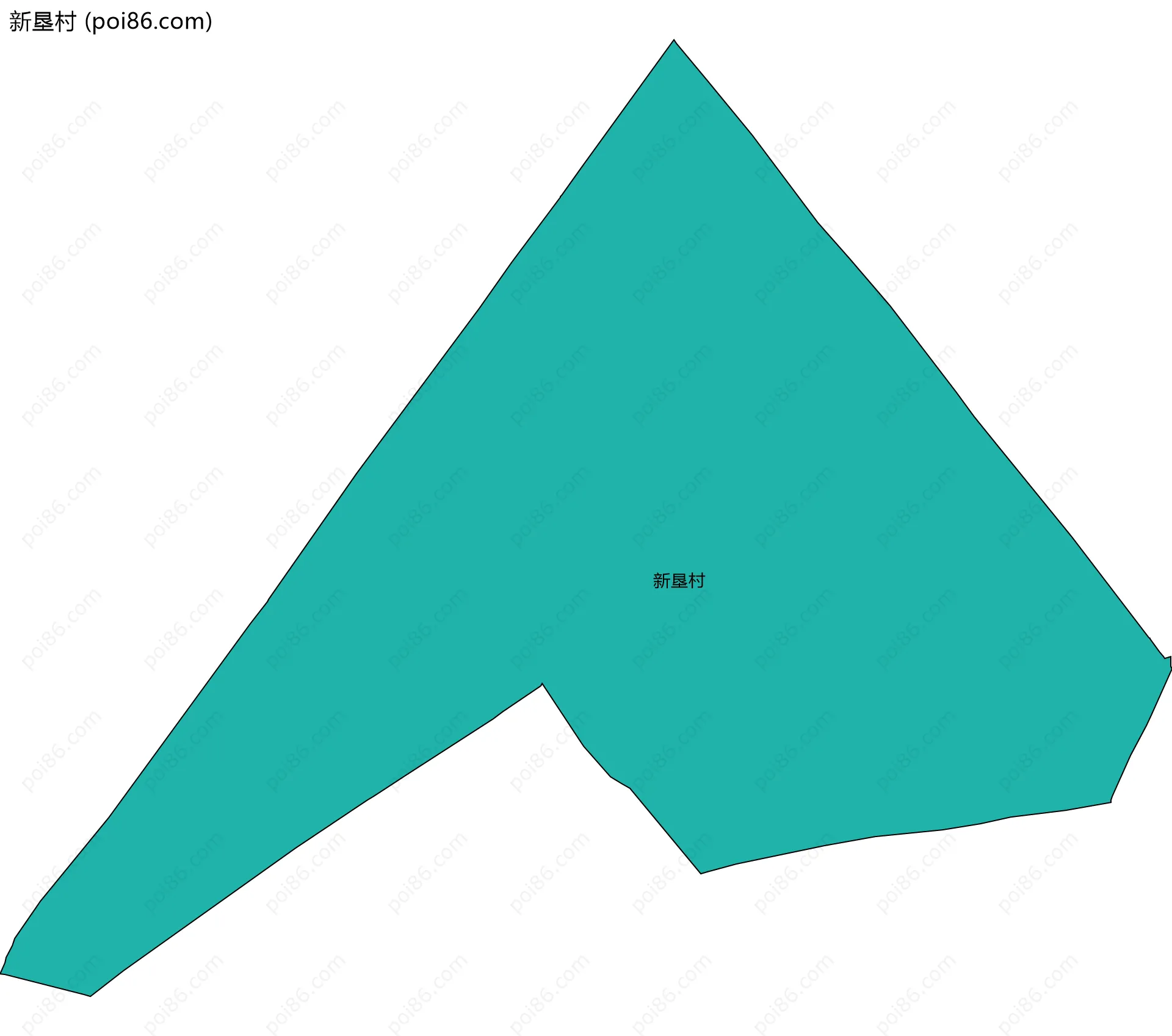 新垦村边界地图