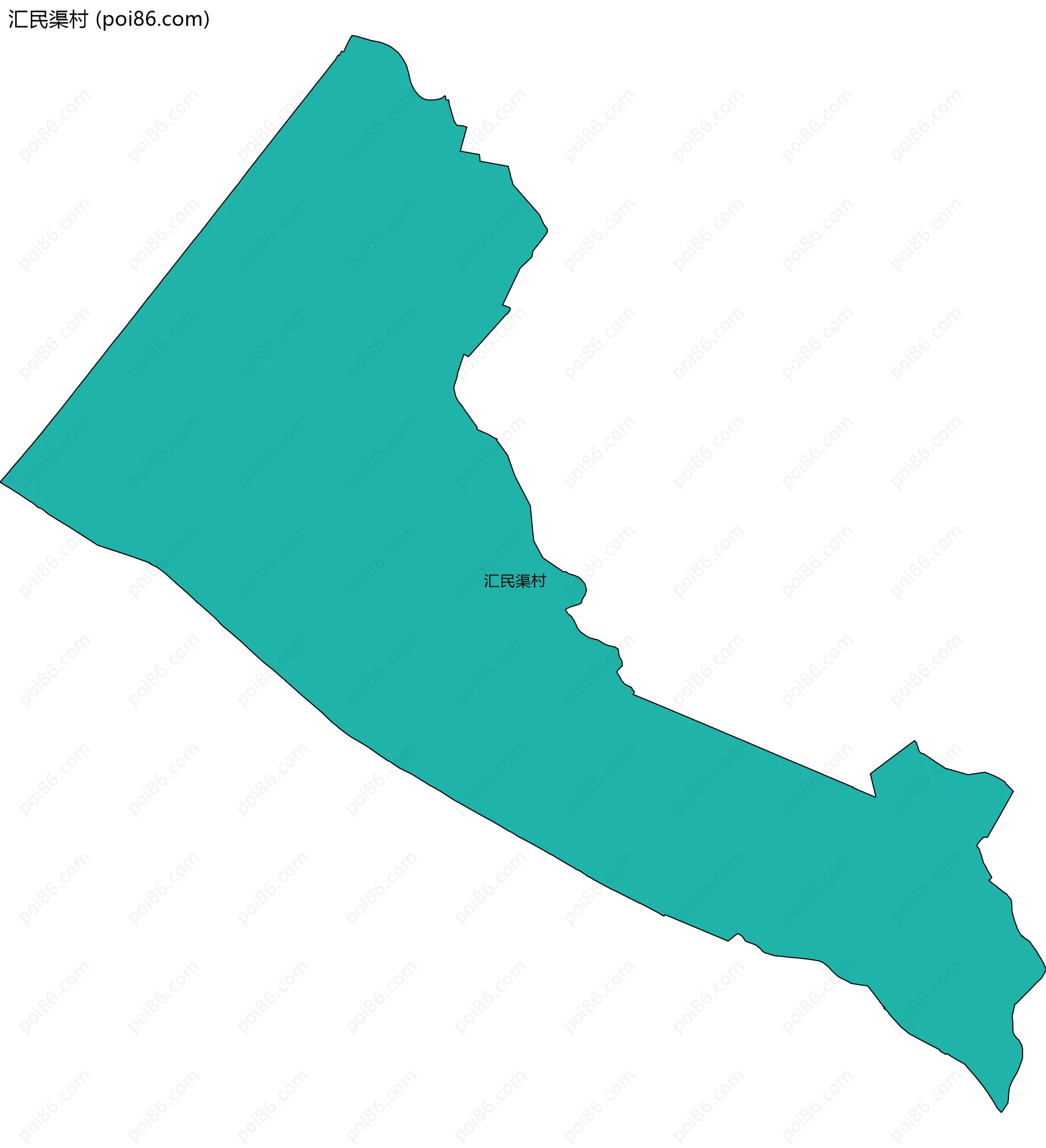 汇民渠村边界地图