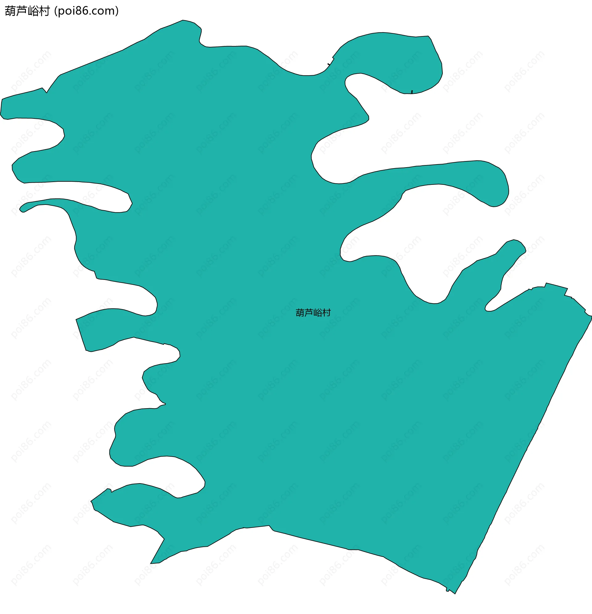 葫芦峪村边界地图