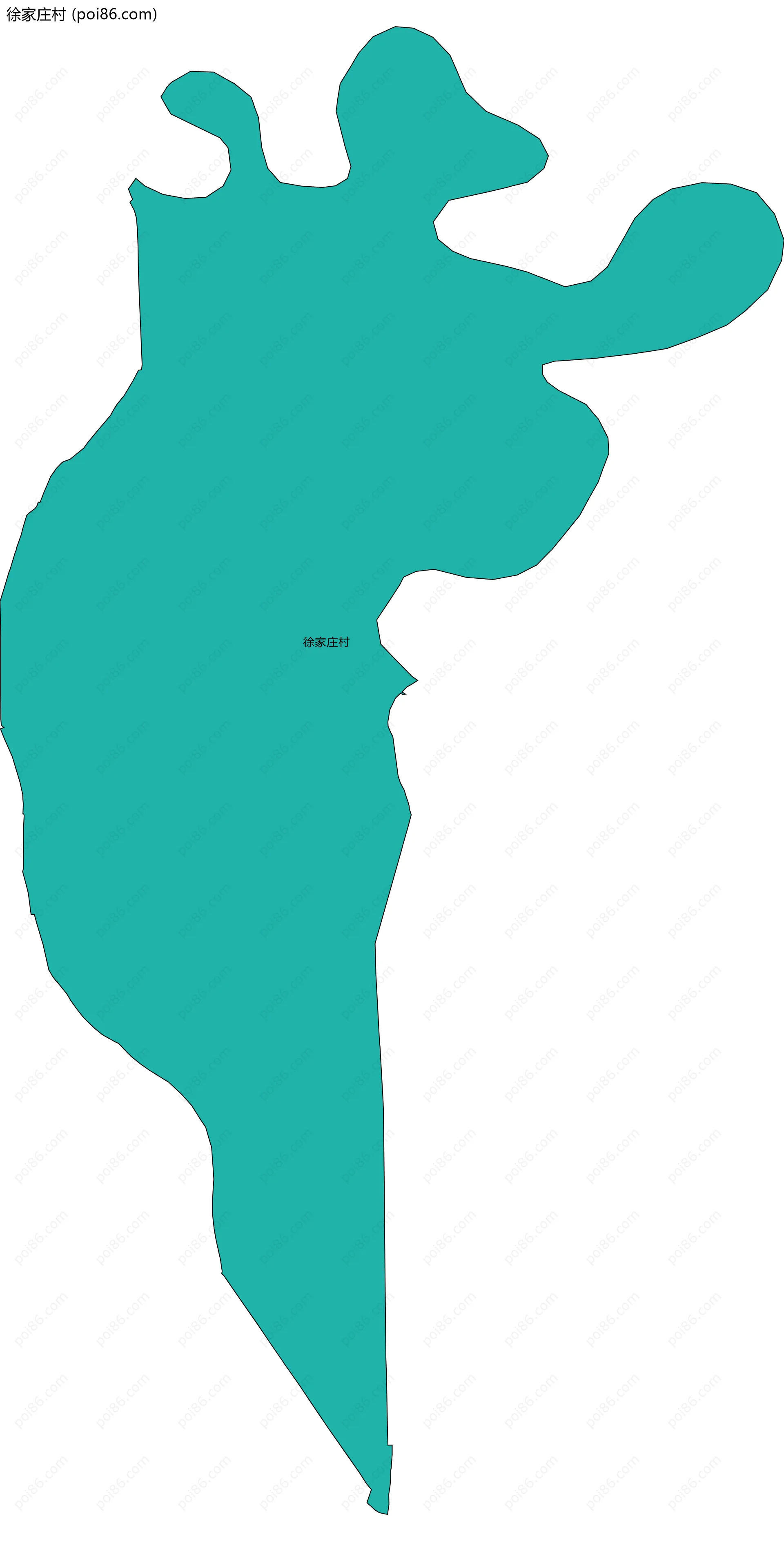 徐家庄村边界地图