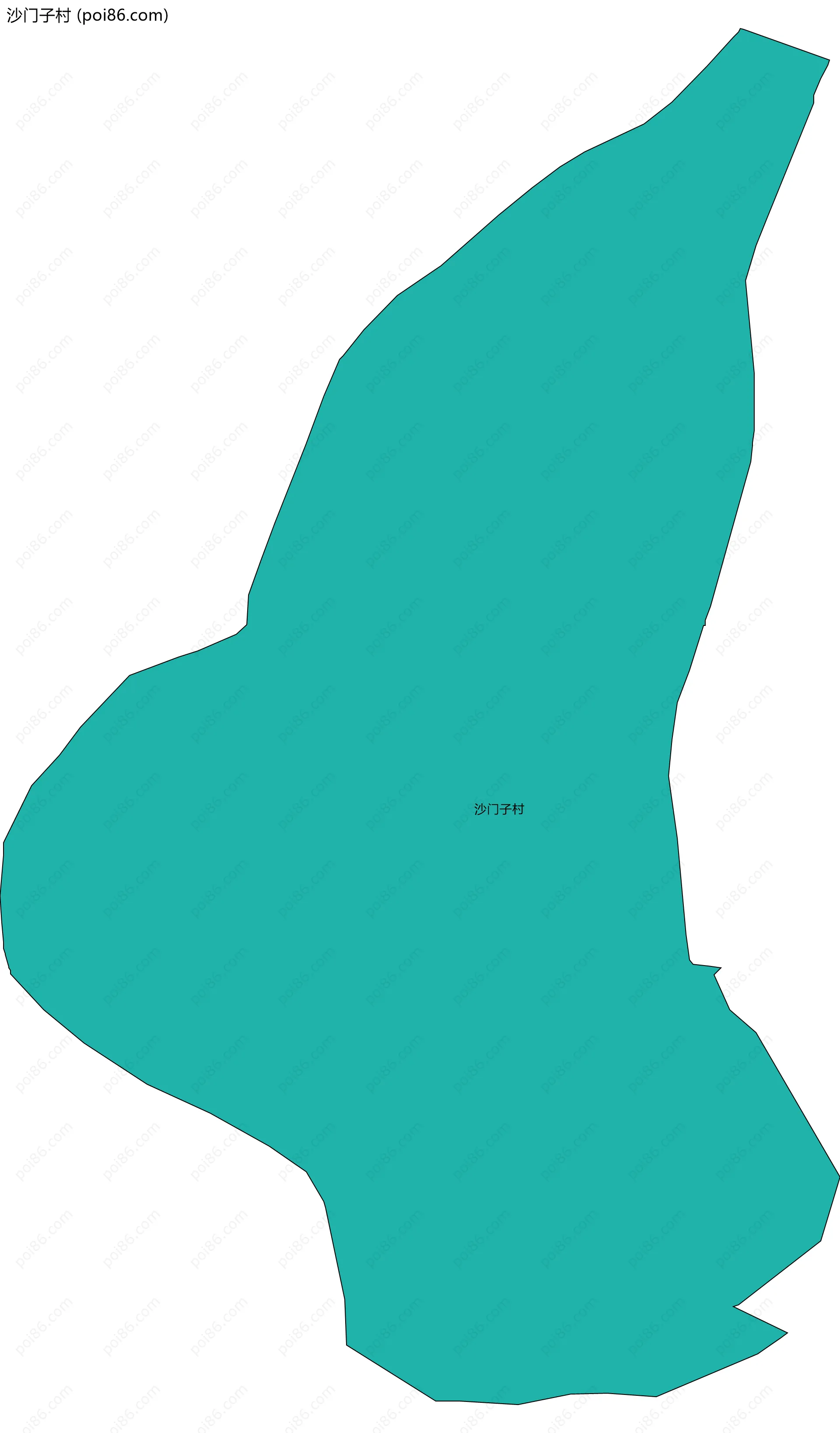 沙门子村边界地图