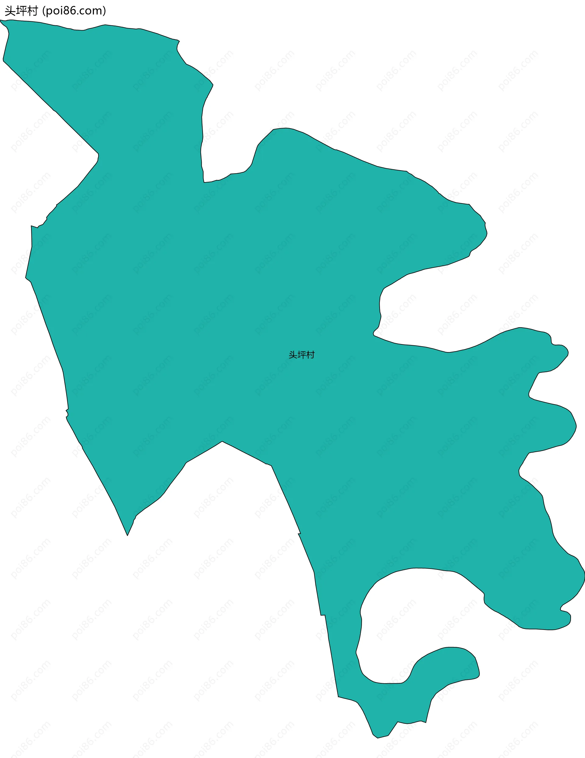 头坪村边界地图