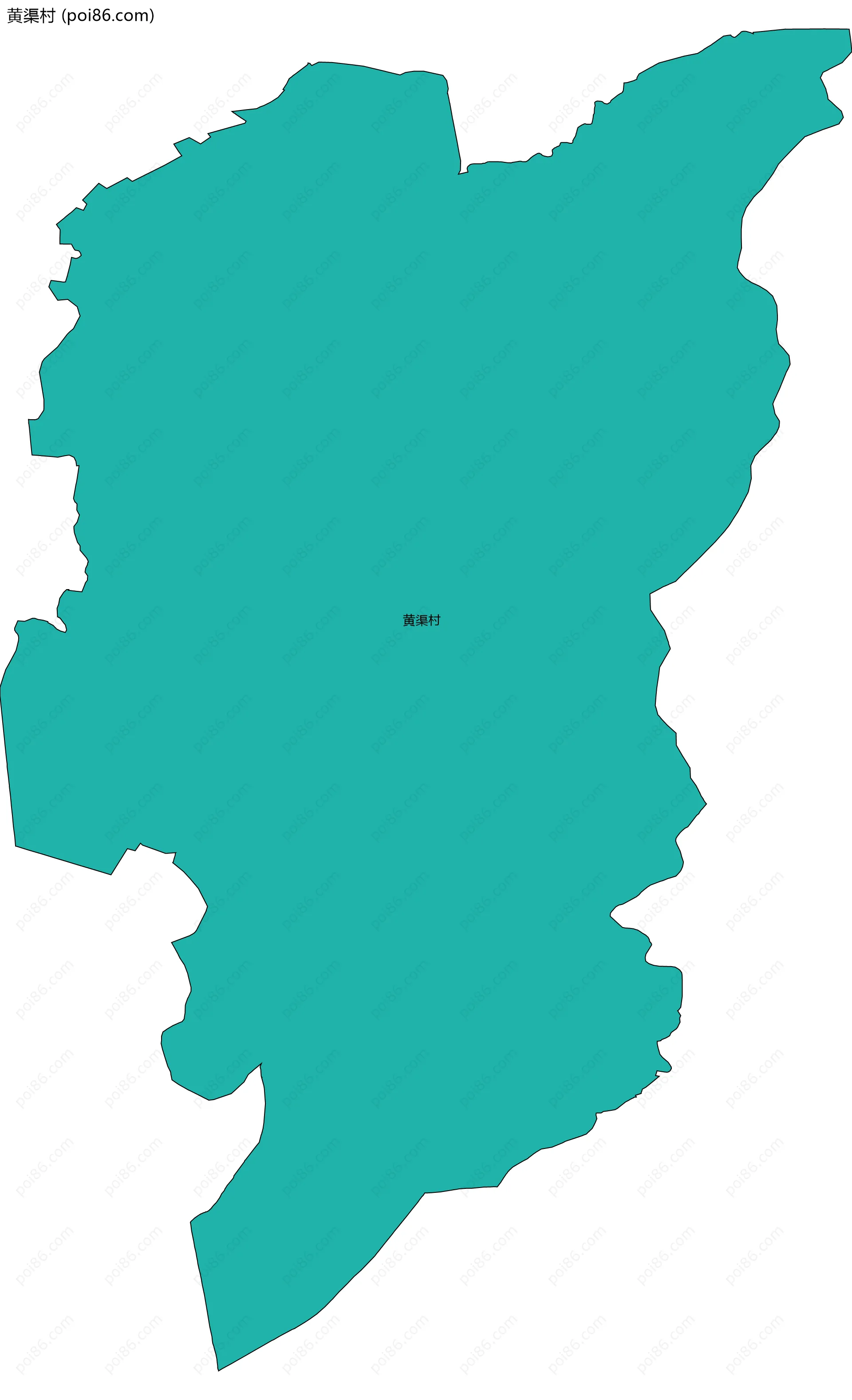 黄渠村边界地图