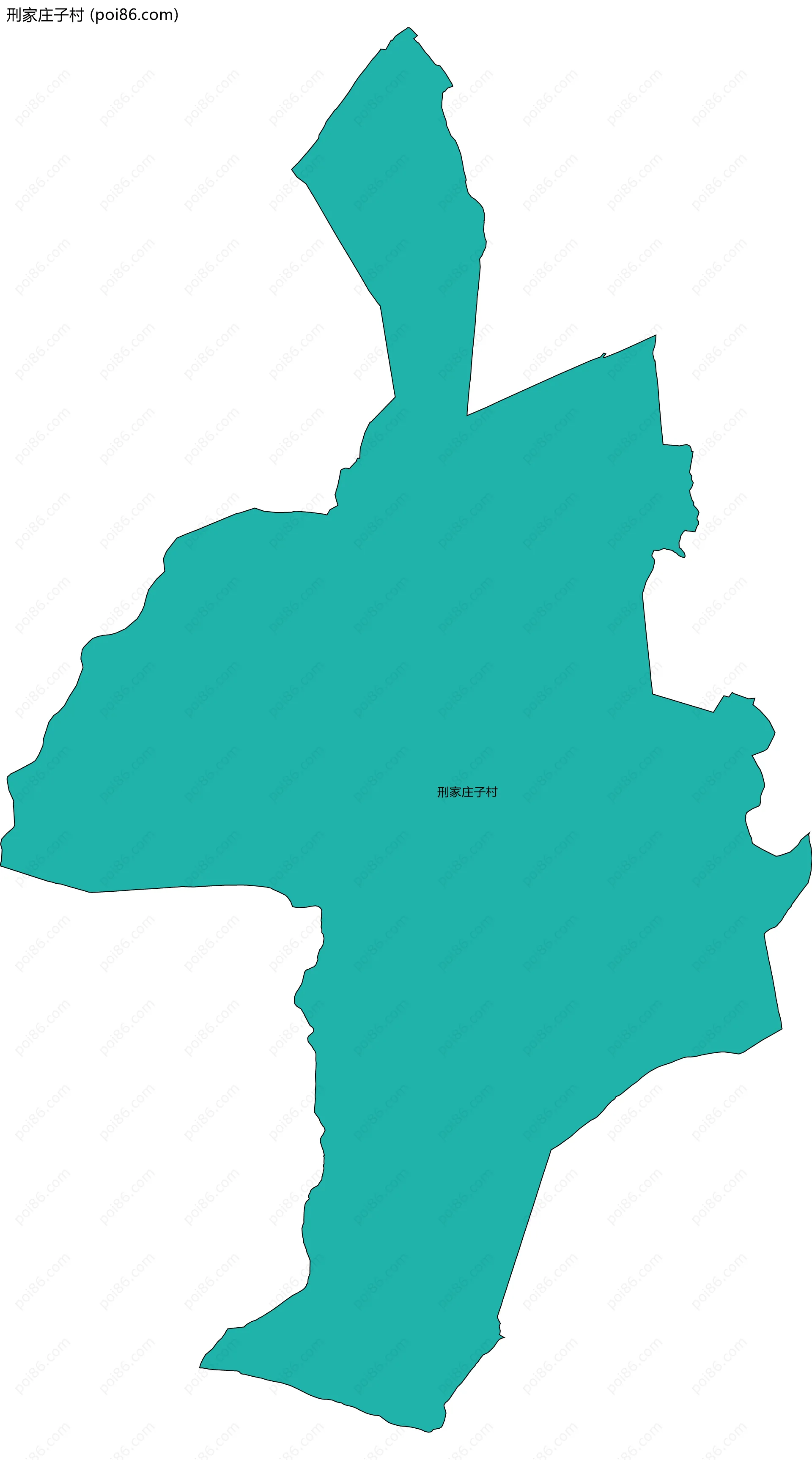 刑家庄子村边界地图