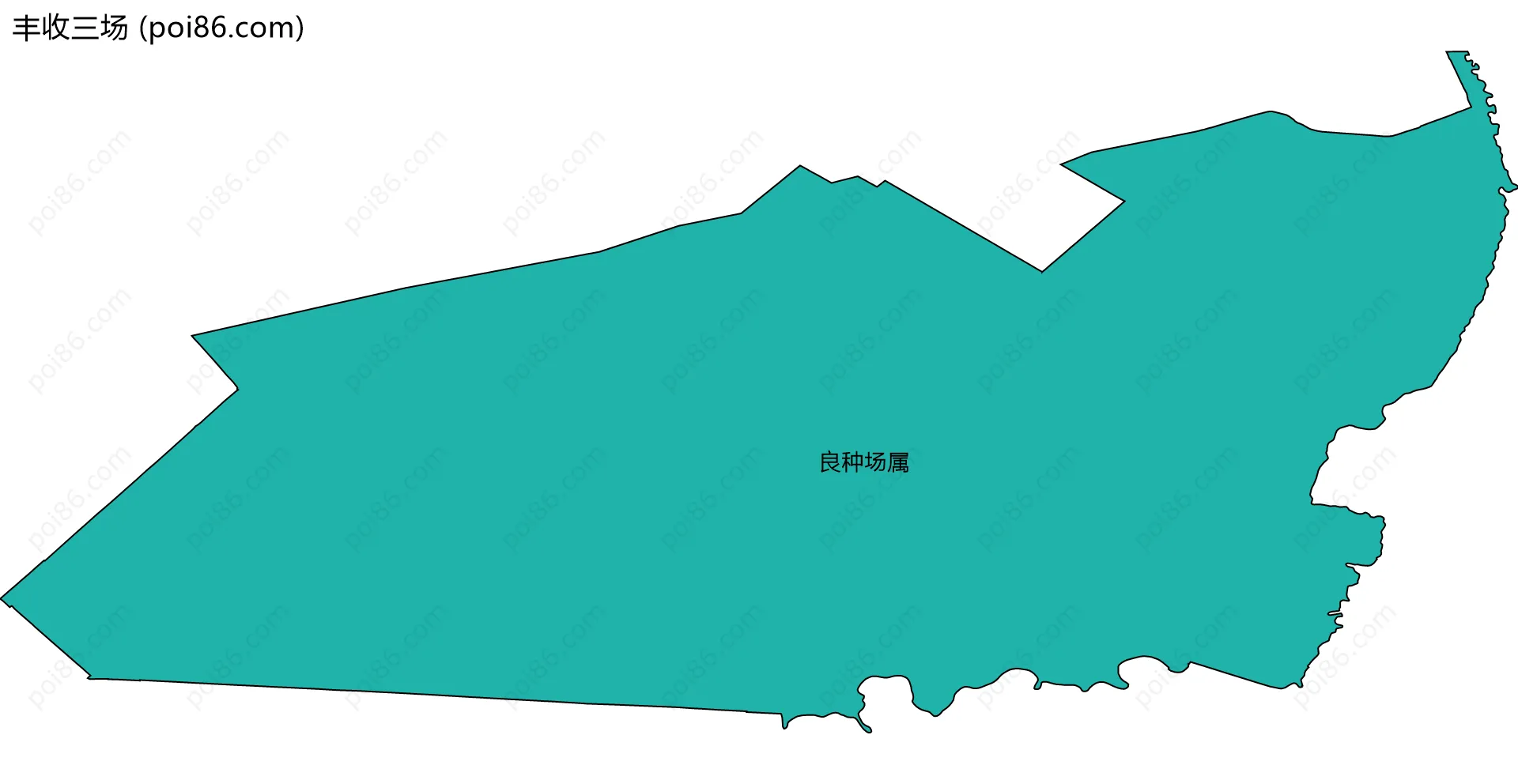 丰收三场边界地图(五级行政区划)