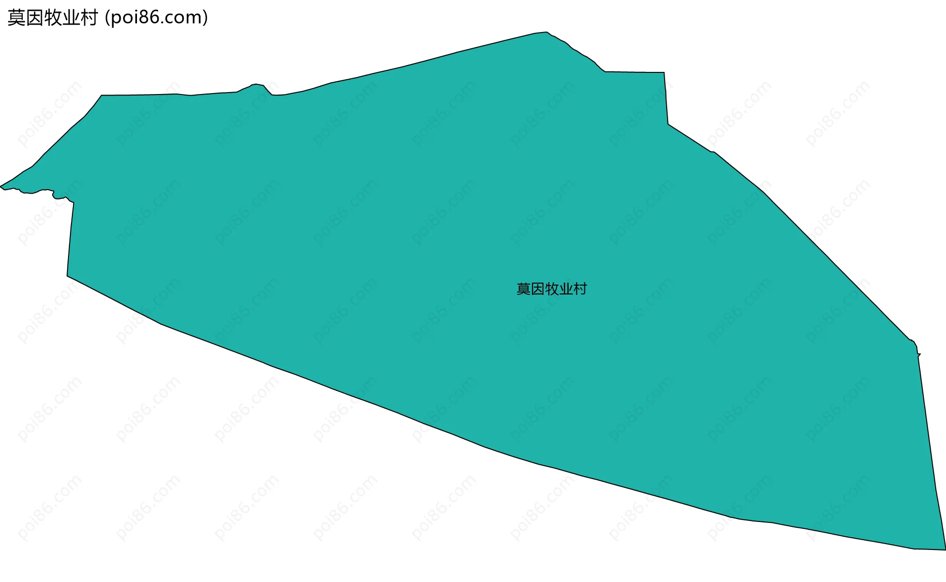 莫因牧业村边界地图