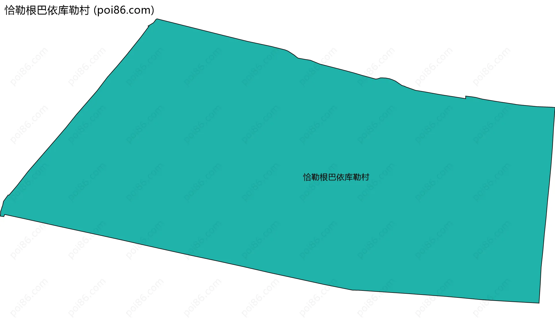 恰勒根巴依库勒村边界地图