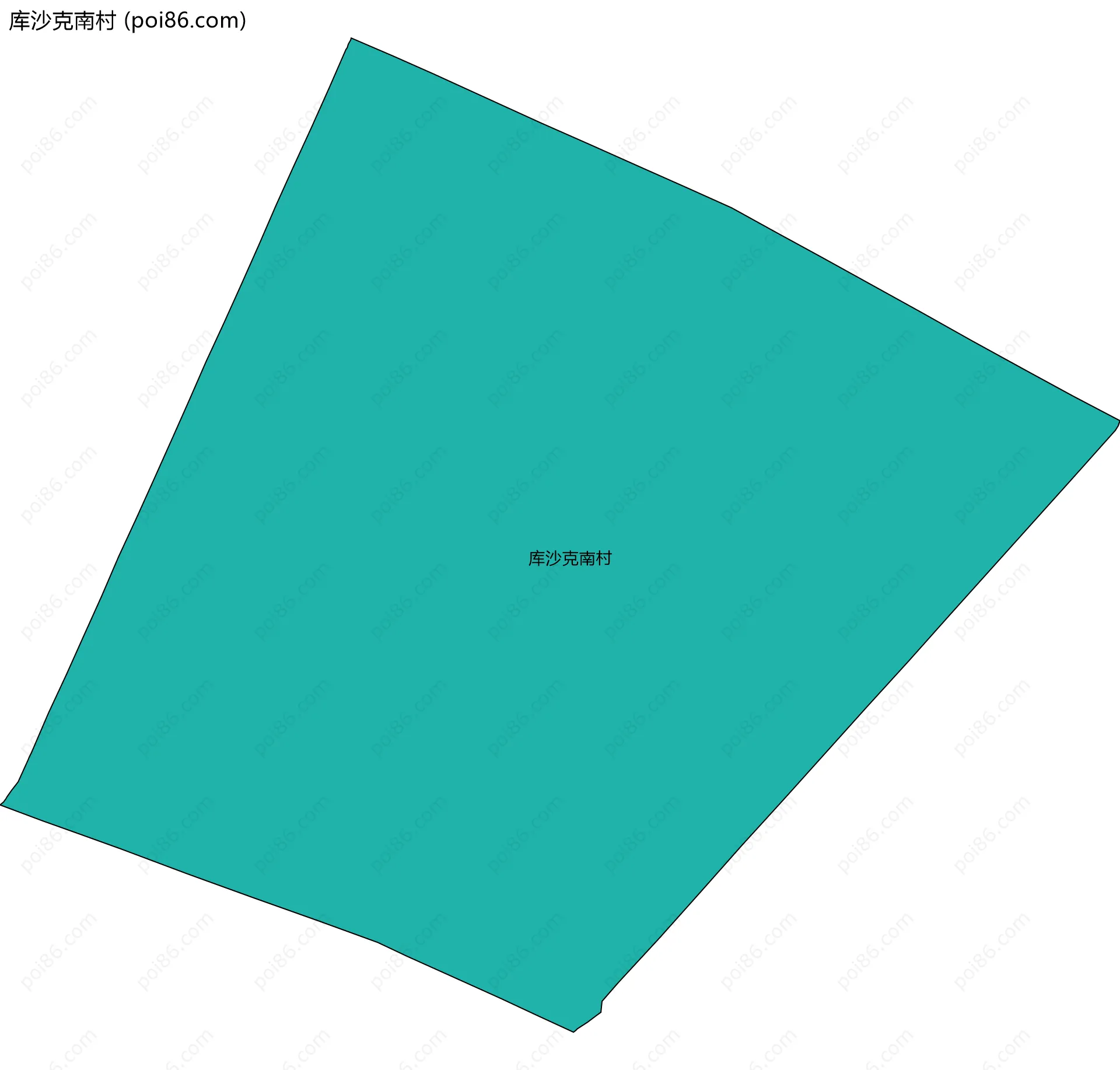 库沙克南村边界地图