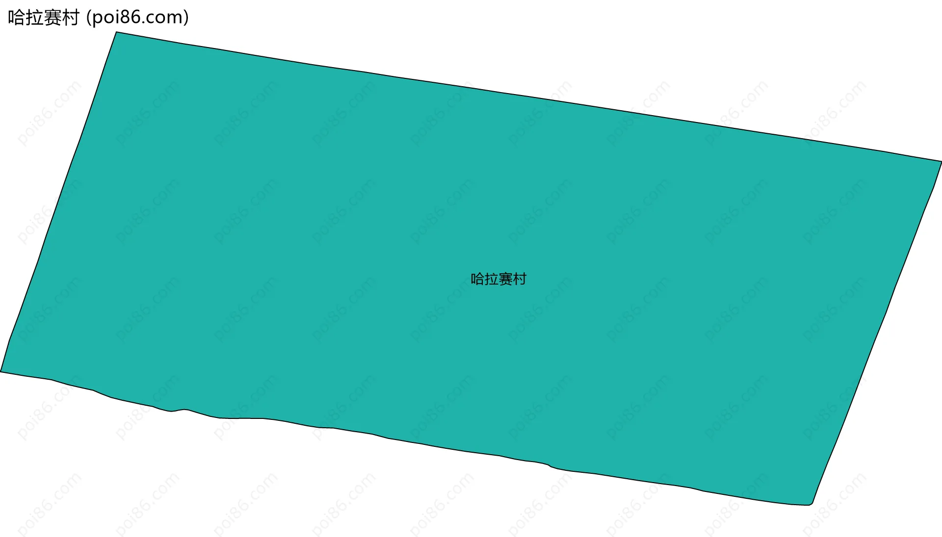 哈拉赛村边界地图