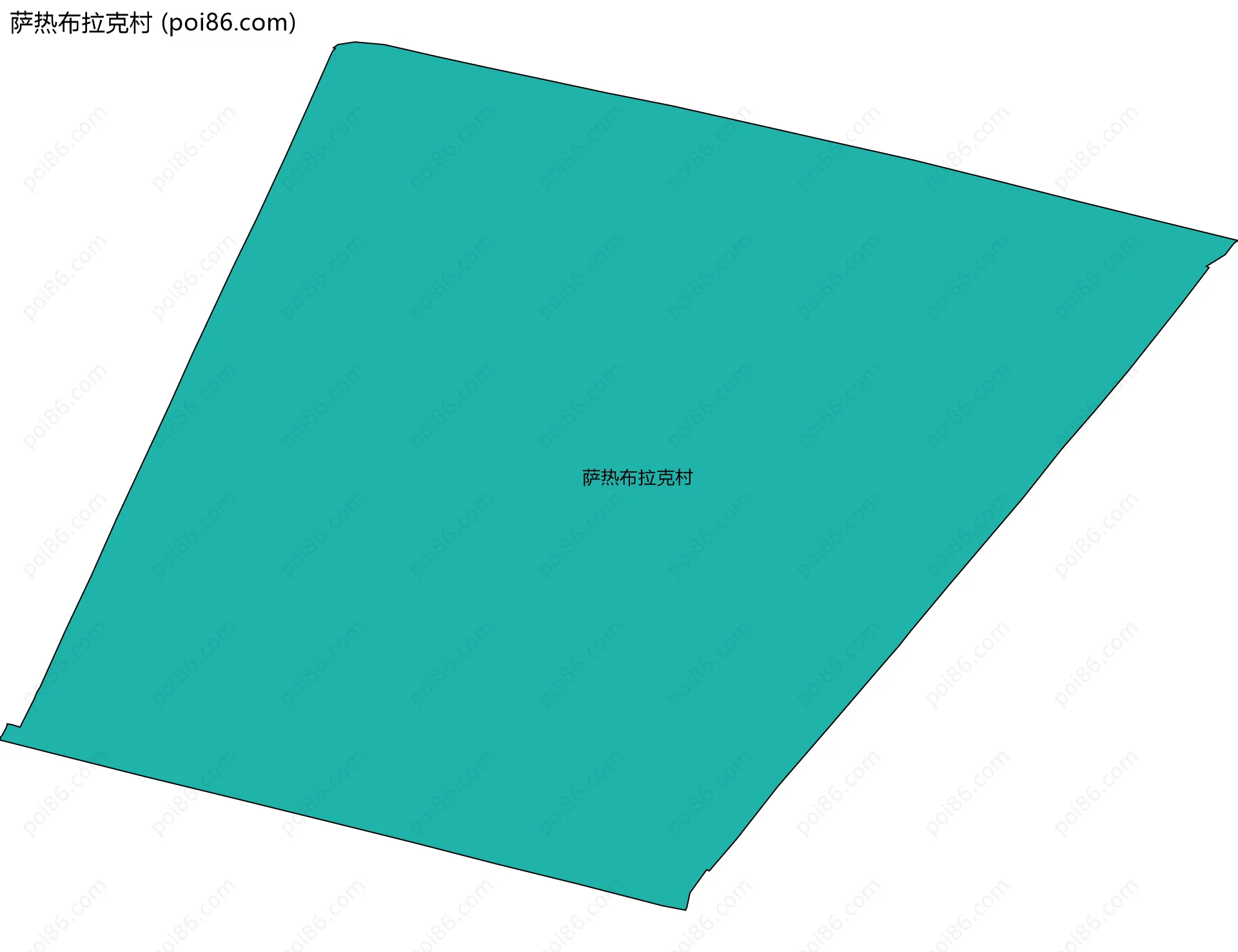 萨热布拉克村边界地图