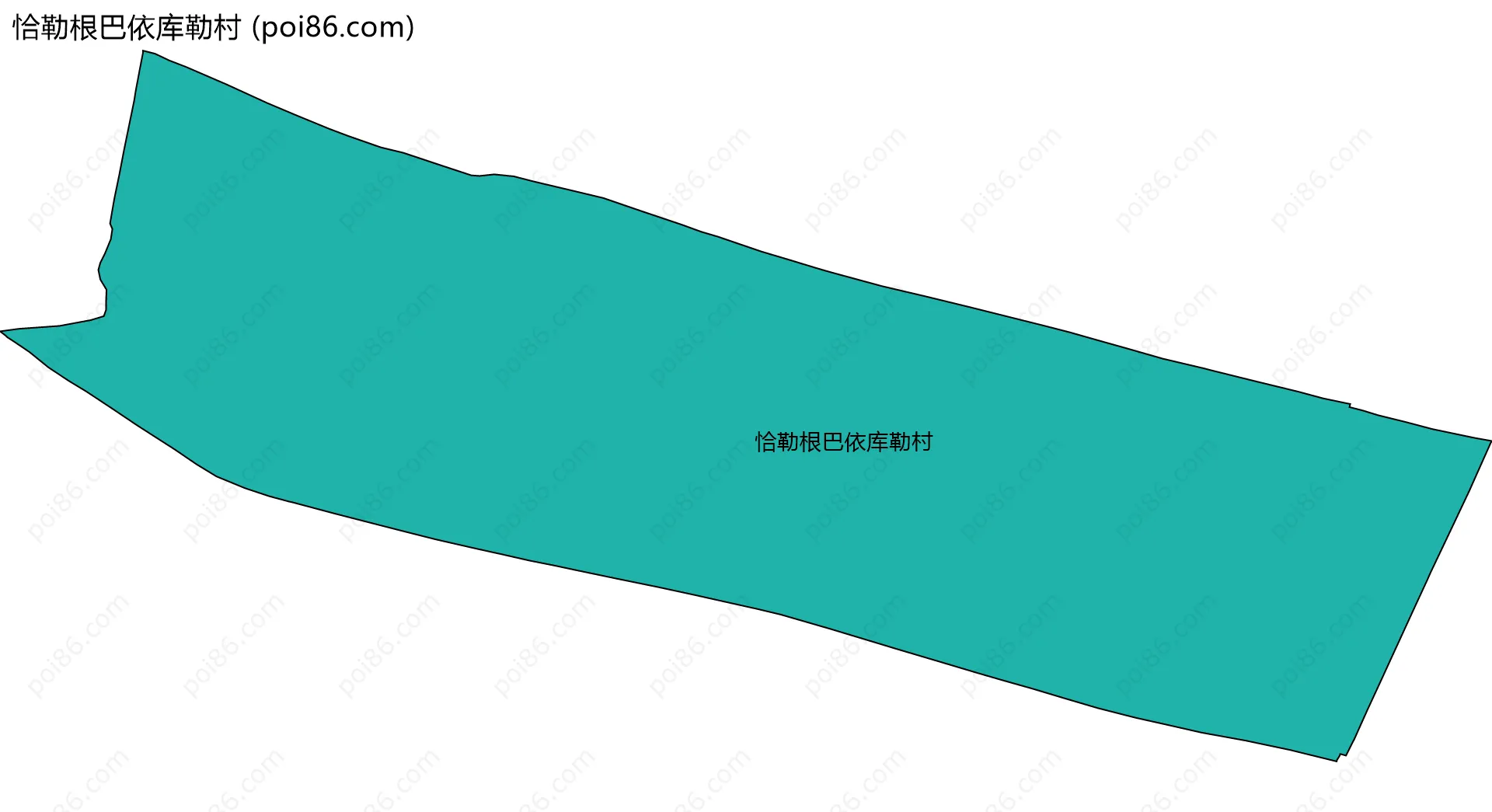 恰勒根巴依库勒村边界地图