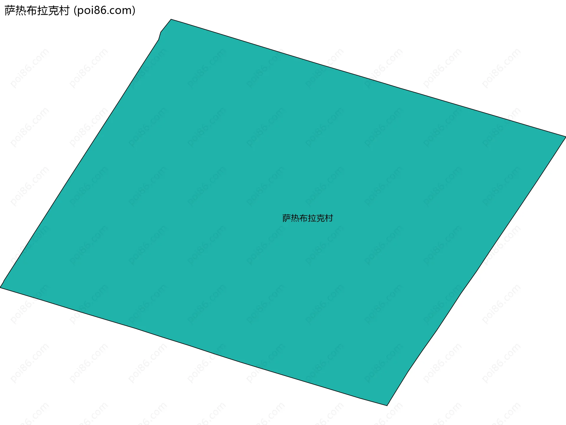 萨热布拉克村边界地图