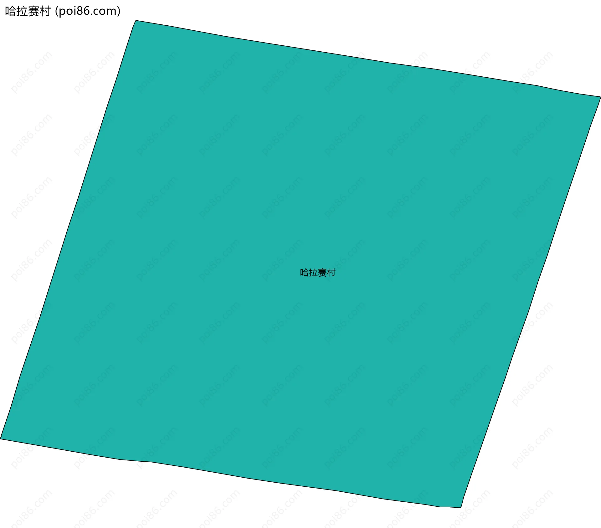 哈拉赛村边界地图