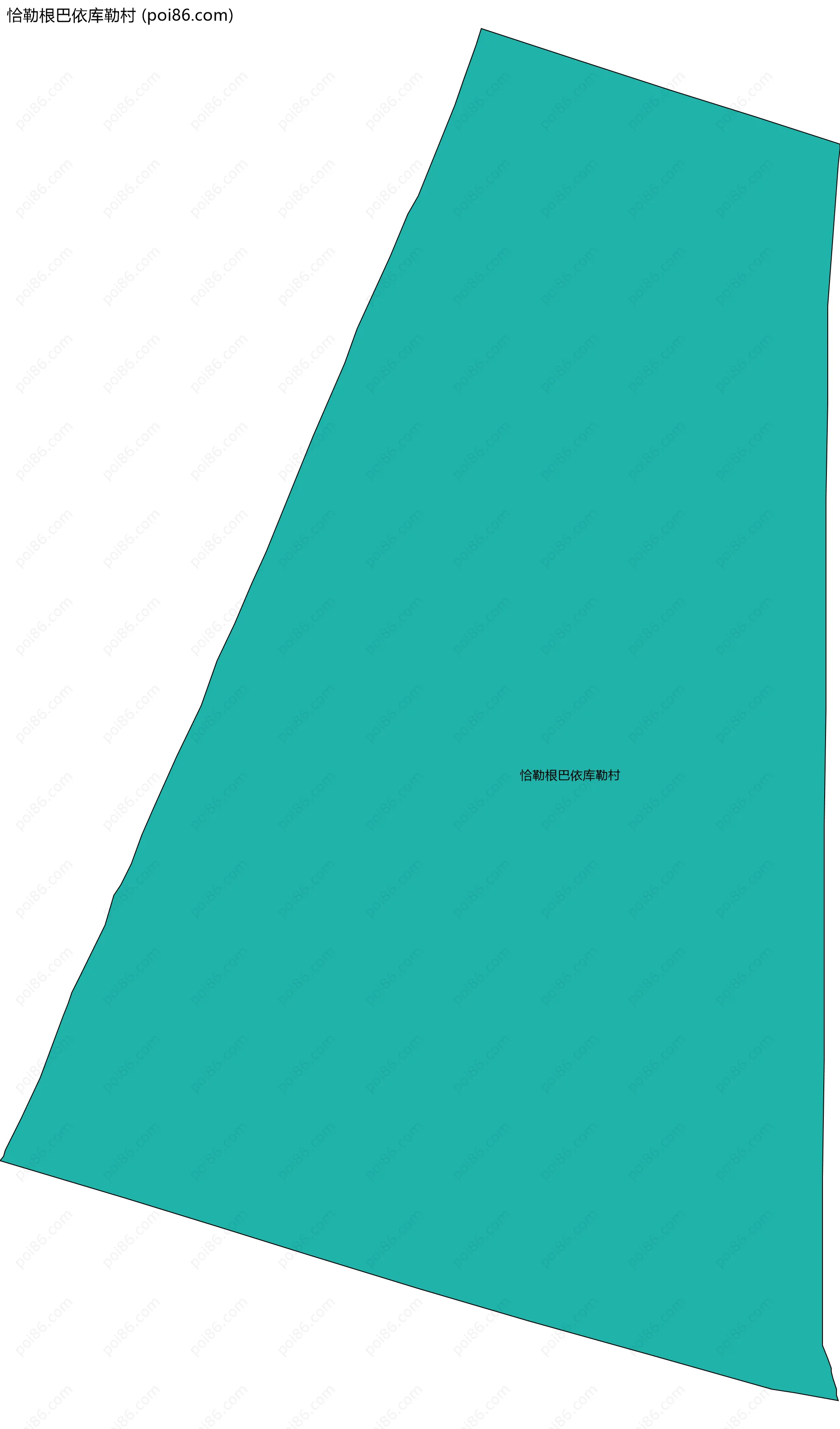 恰勒根巴依库勒村边界地图