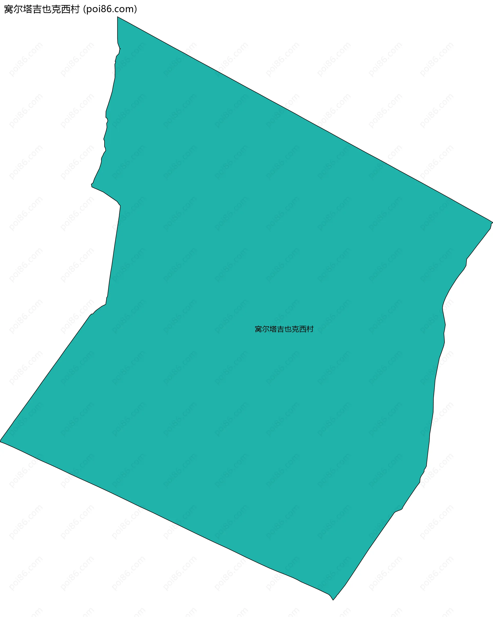 窝尔塔吉也克西村边界地图