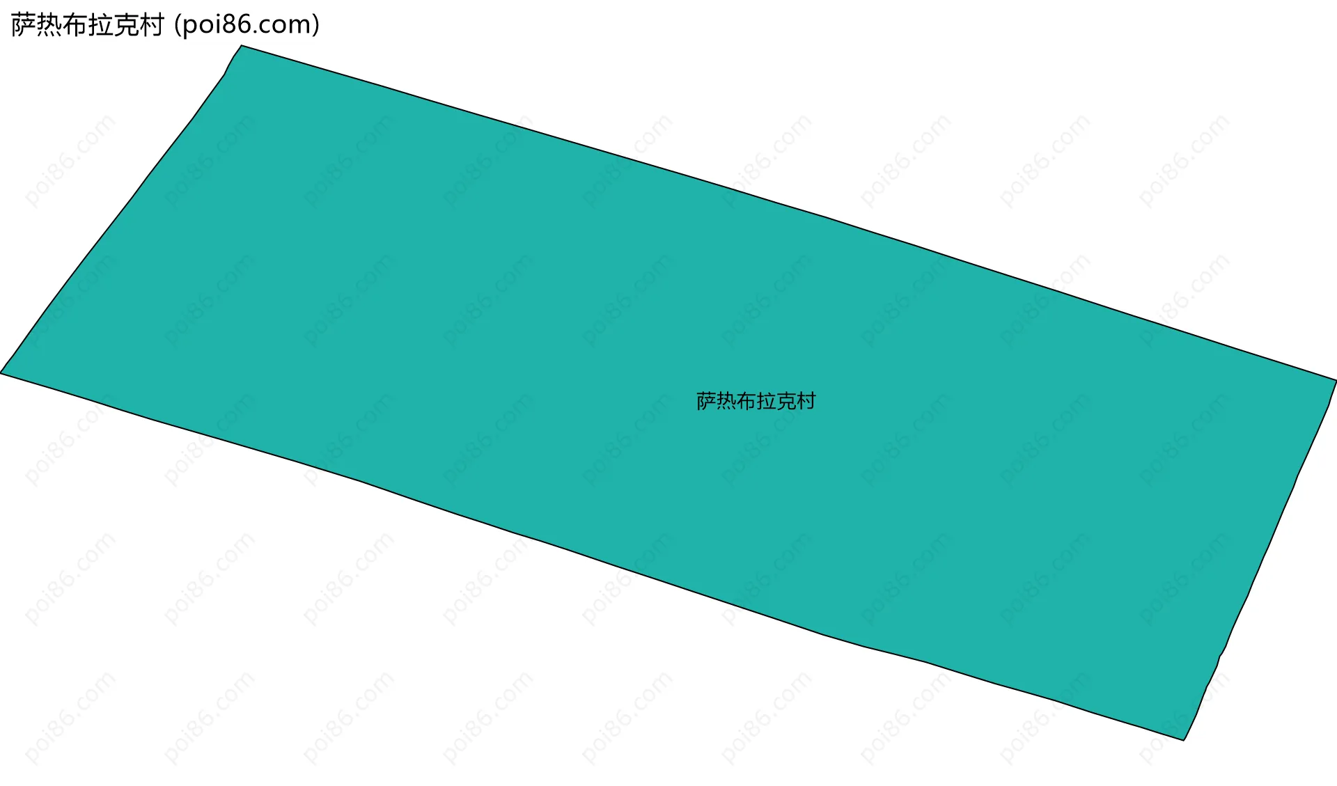 萨热布拉克村边界地图