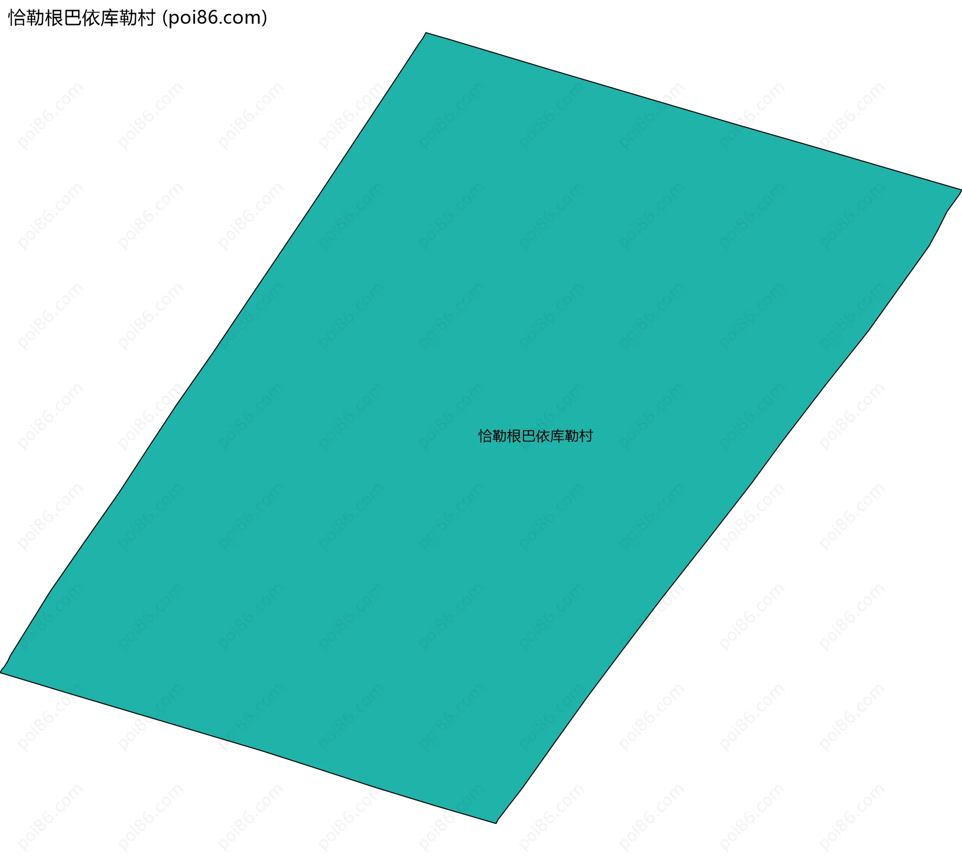 恰勒根巴依库勒村边界地图