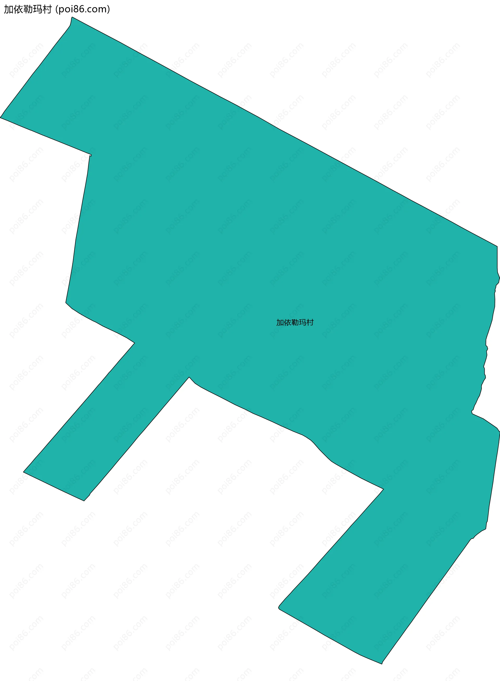 加依勒玛村边界地图