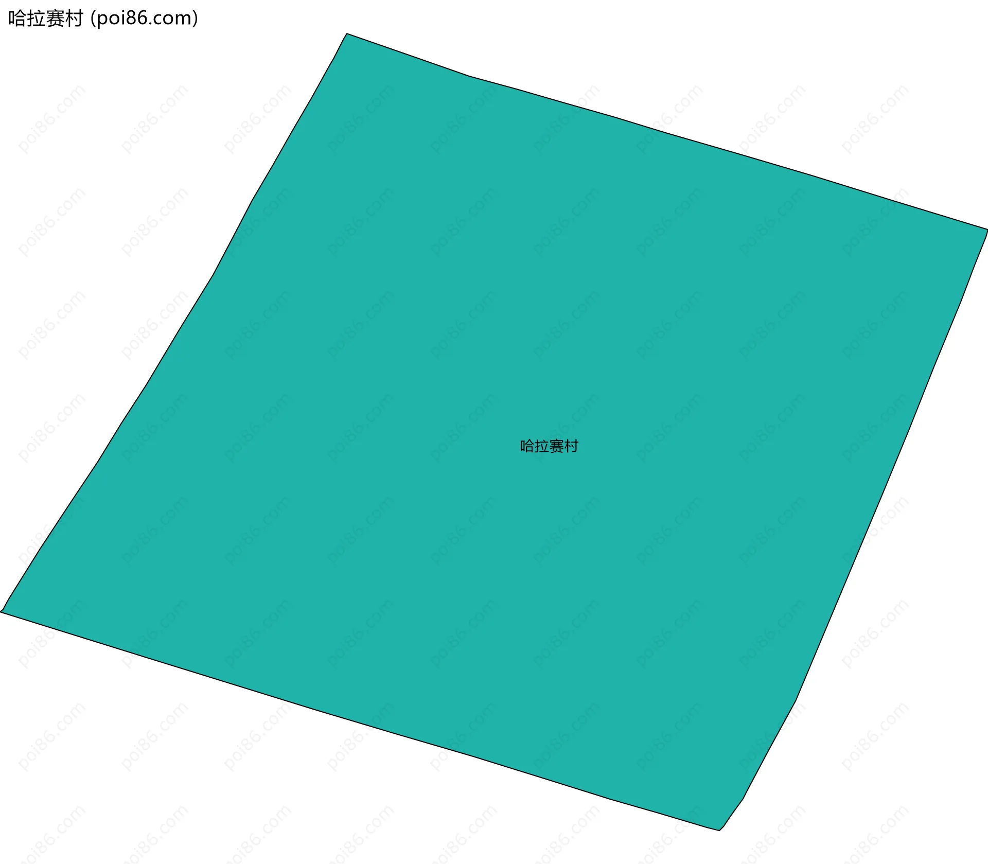 哈拉赛村边界地图