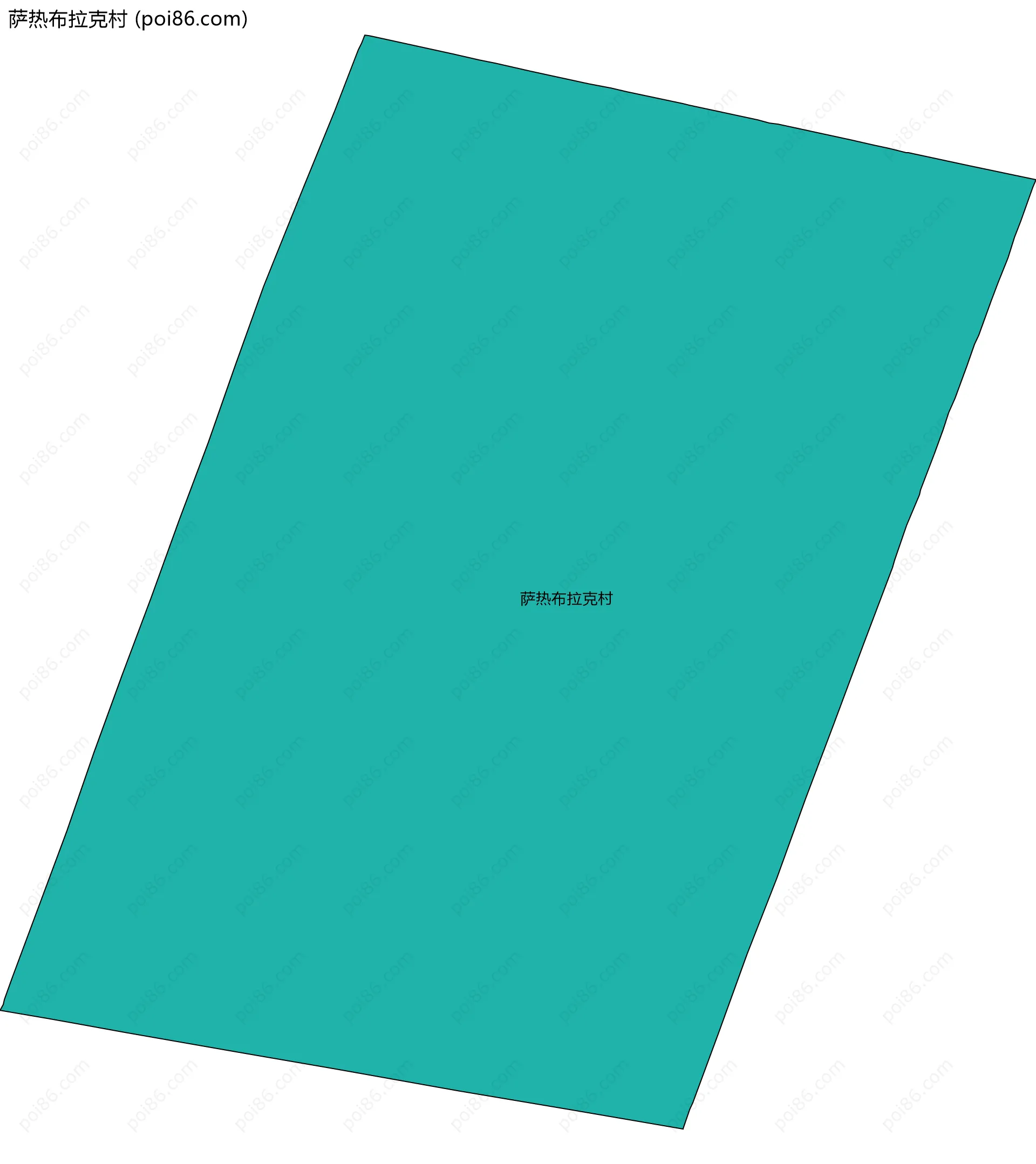 萨热布拉克村边界地图