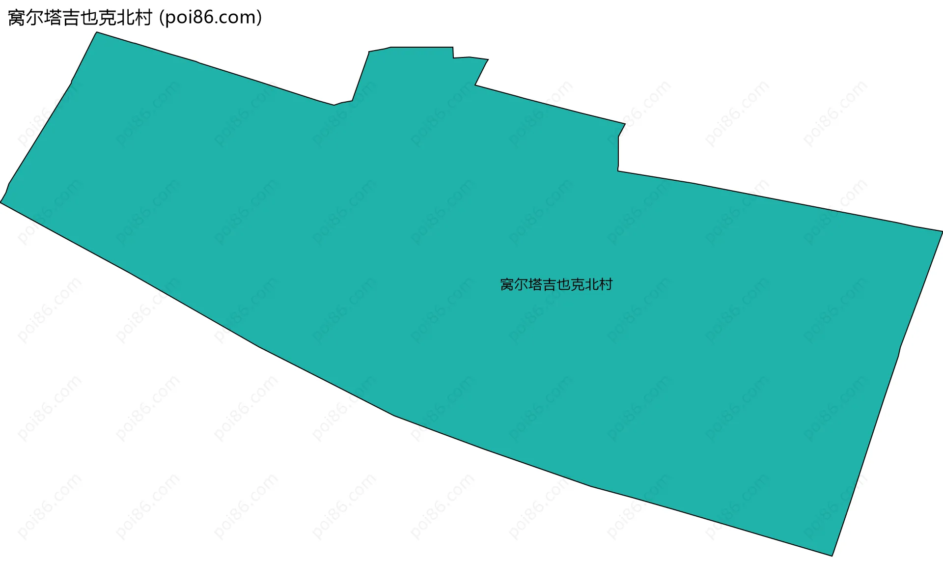 窝尔塔吉也克北村边界地图